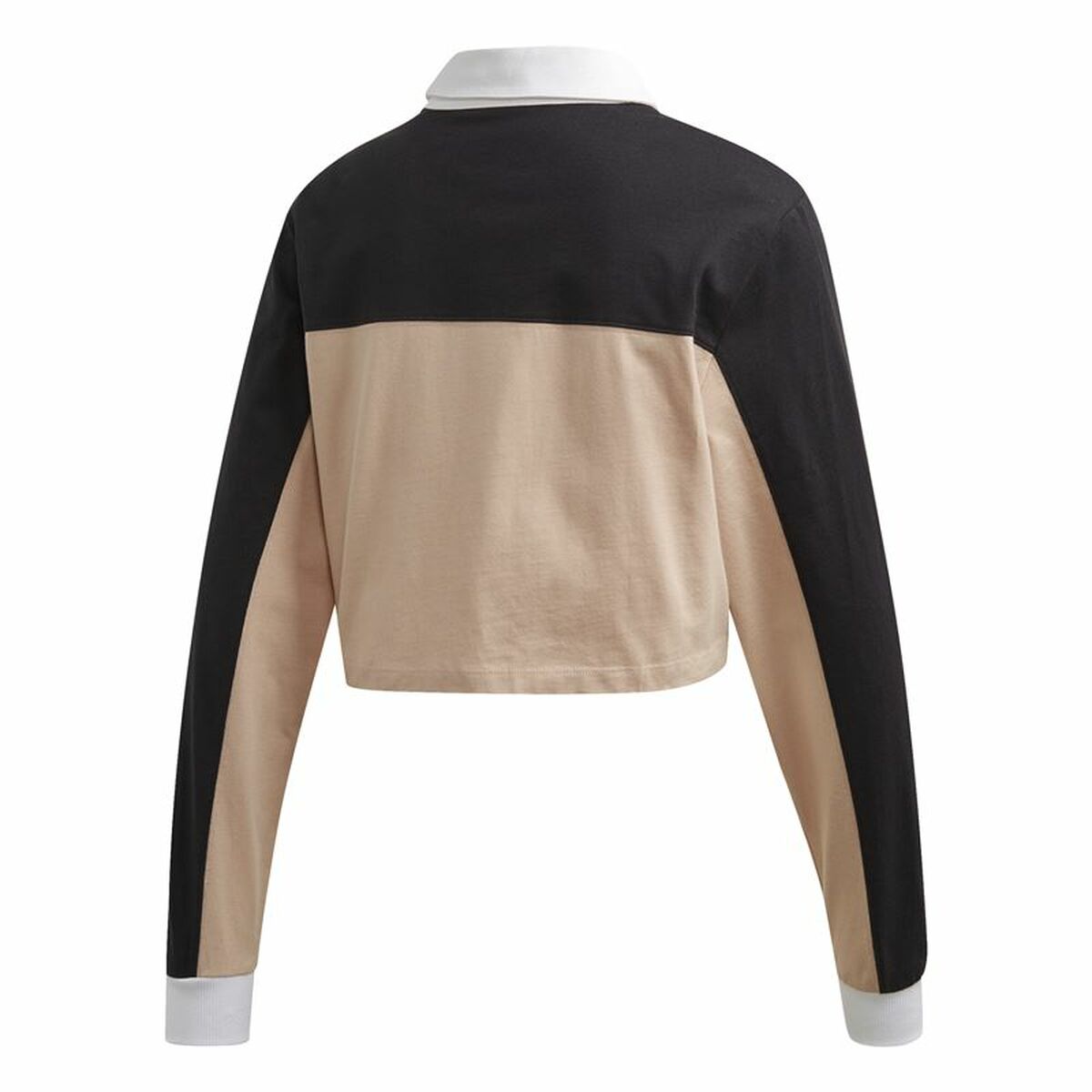 Women’s Short Sleeve Polo Shirt Adidas Originals Cropped Lady Black-9