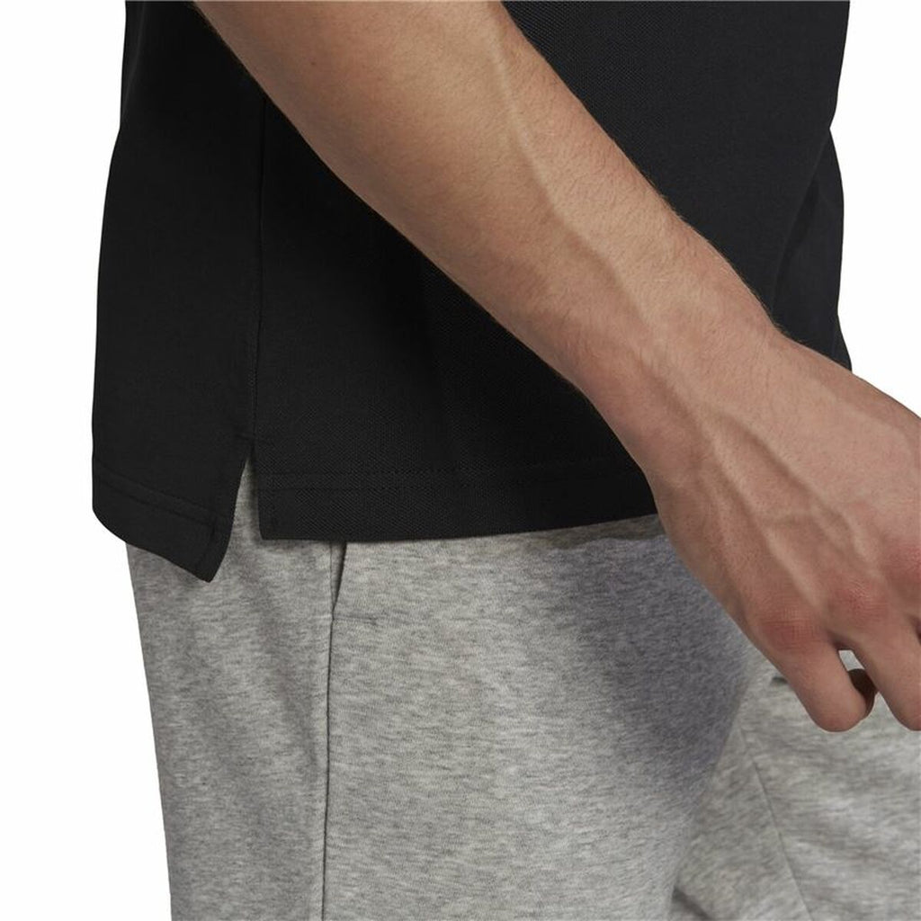 Men’s Short Sleeve Polo Shirt Adidas Aeroready essentials Black-1