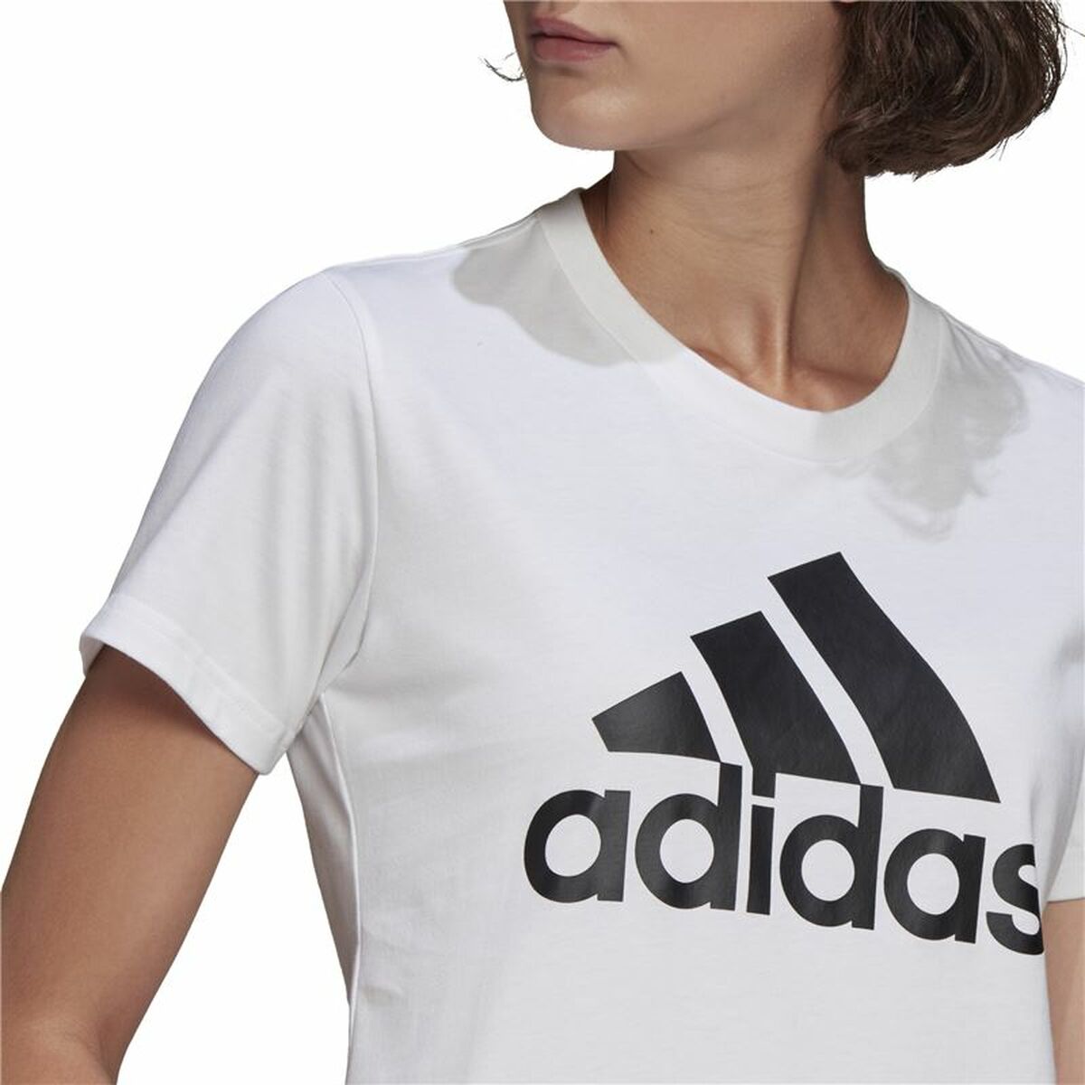 Women’s Short Sleeve T-Shirt Adidas GL0649 White (XS)-3
