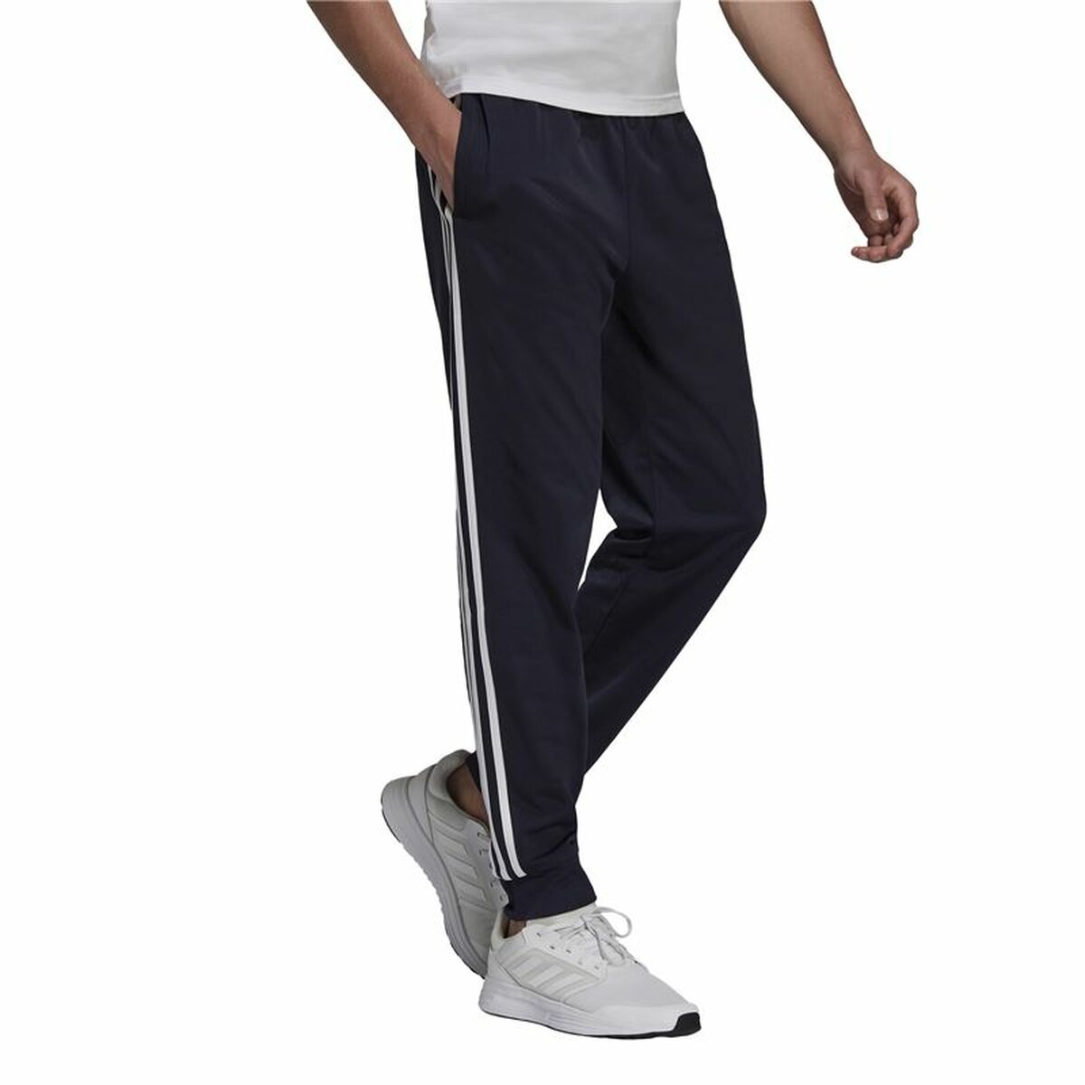 Adult's Tracksuit Bottoms Adidas 3S Jog Tp Tri Dark blue-4