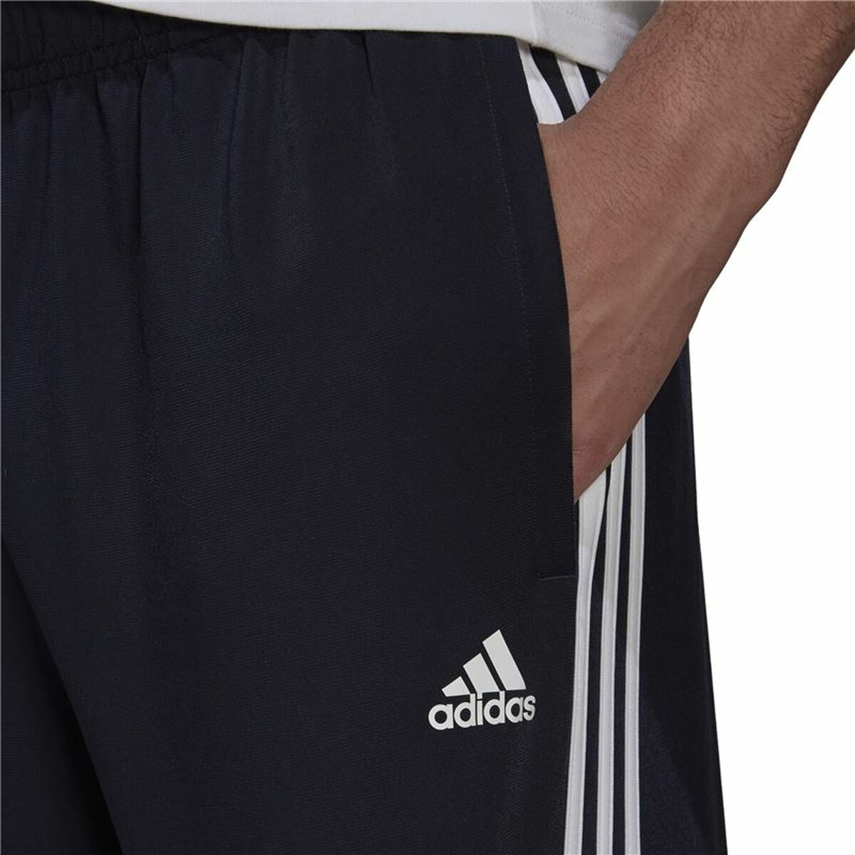 Adult's Tracksuit Bottoms Adidas 3S Jog Tp Tri Dark blue-2