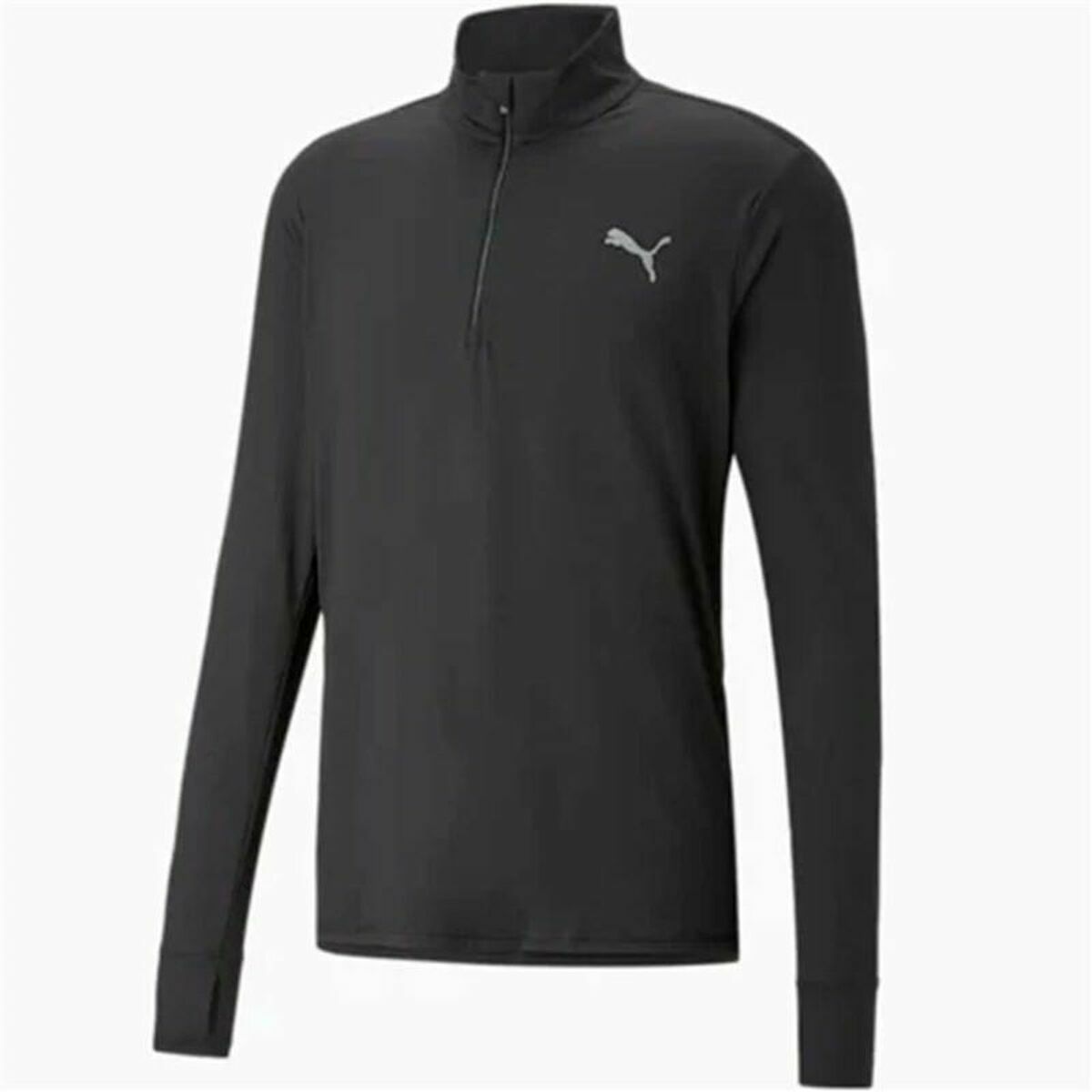 Women’s Short Sleeve T-Shirt Puma Run Favorite Black Unisex-3