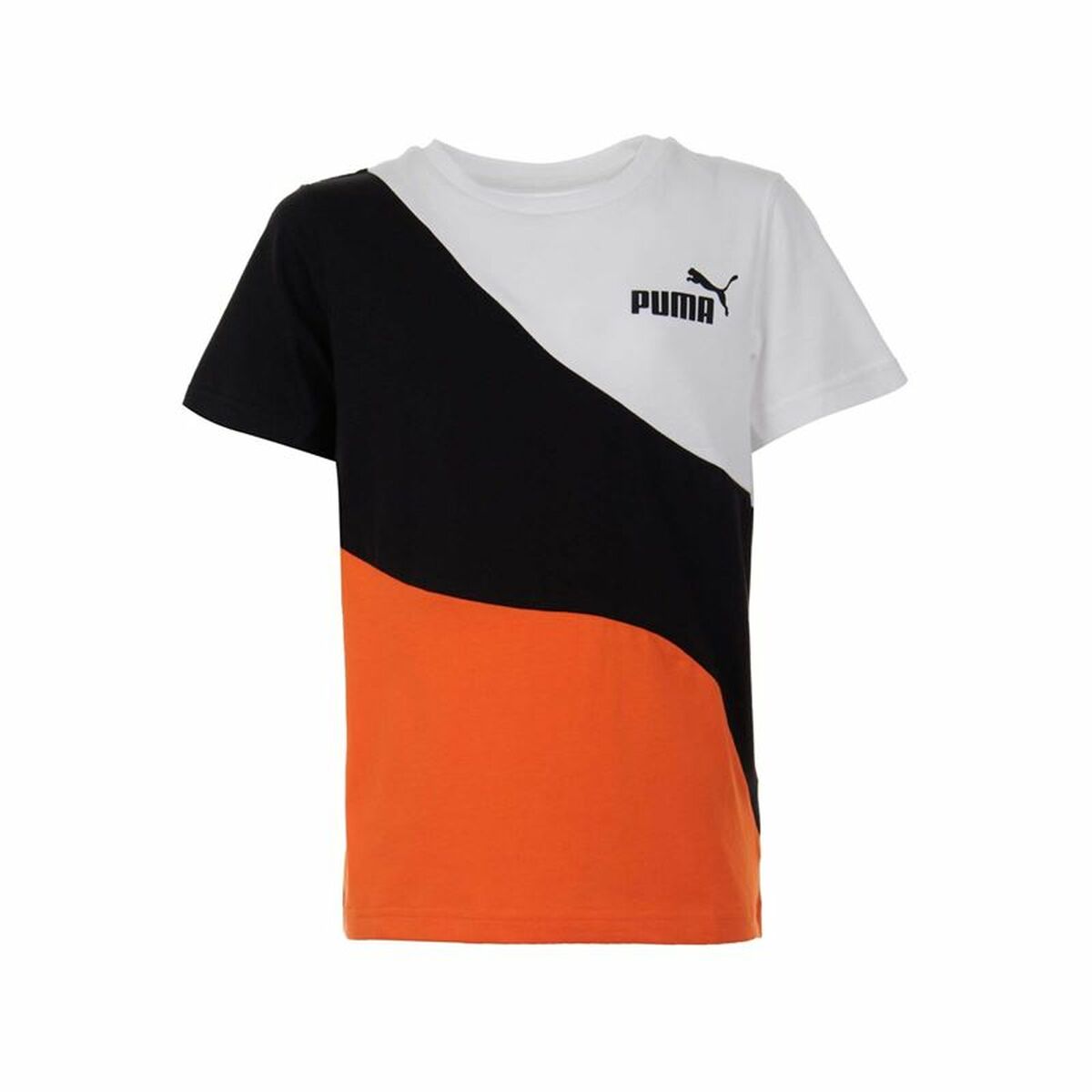 Children’s Short Sleeve T-Shirt Puma Power Cat  Black-0