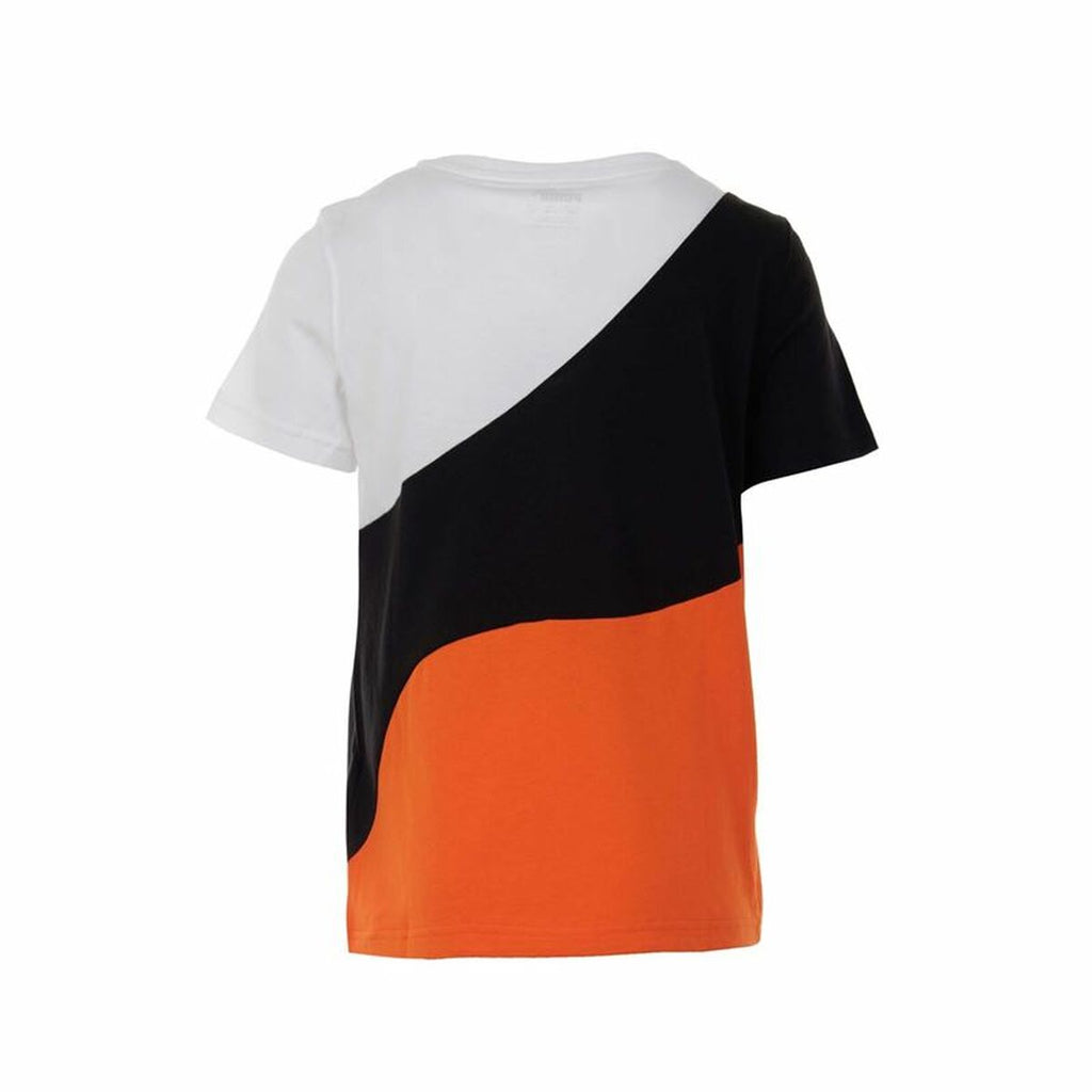 Children’s Short Sleeve T-Shirt Puma Power Cat  Black-2
