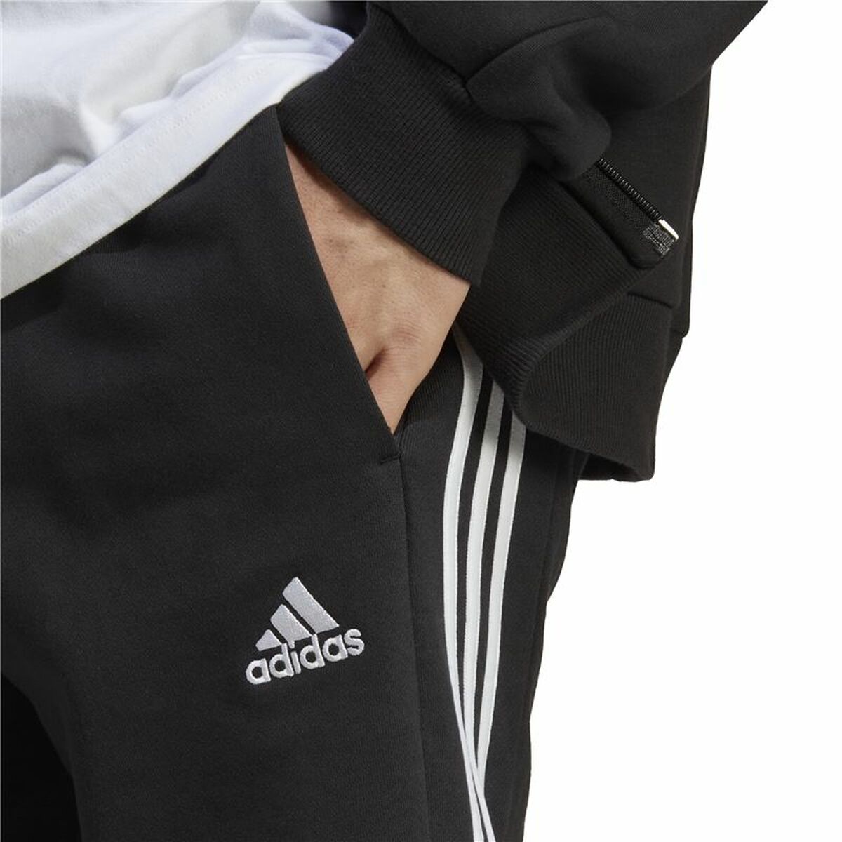 Men's Shorts Adidas 3S Ft Sho Black (XS)-4