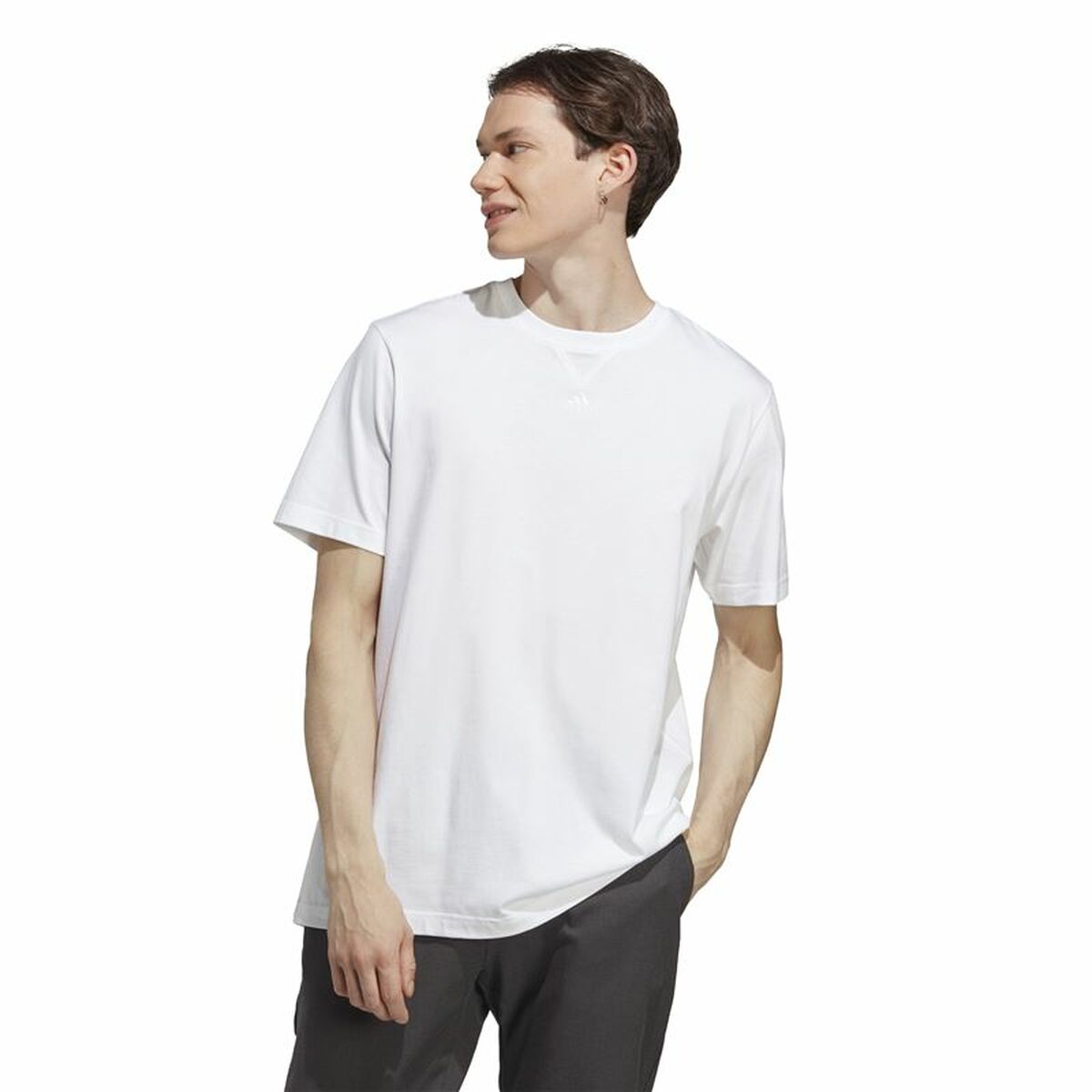 Men’s Short Sleeve T-Shirt Adidas M All Szn T White L-4