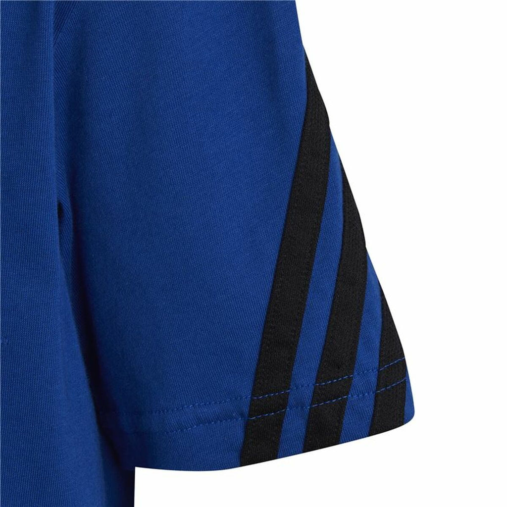 Child's Short Sleeve T-Shirt Adidas Spider-Man Blue-2