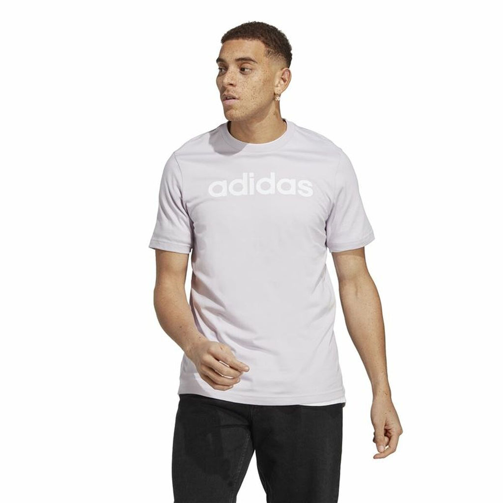 Men’s Short Sleeve T-Shirt Adidas Essentials Lilac-7