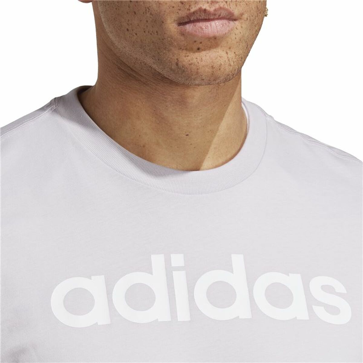 Men’s Short Sleeve T-Shirt Adidas Essentials Lilac-3