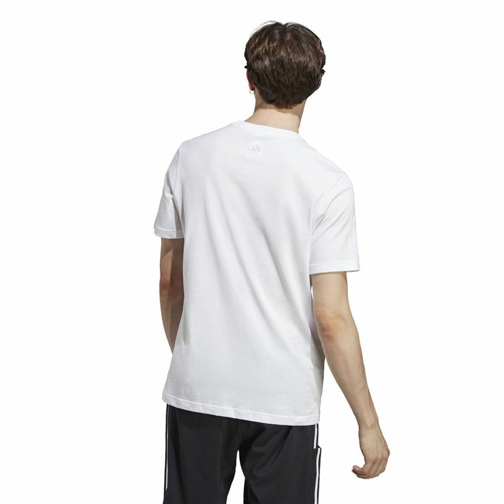 Men’s Short Sleeve T-Shirt Adidas Essentials Linear Logo XL-5