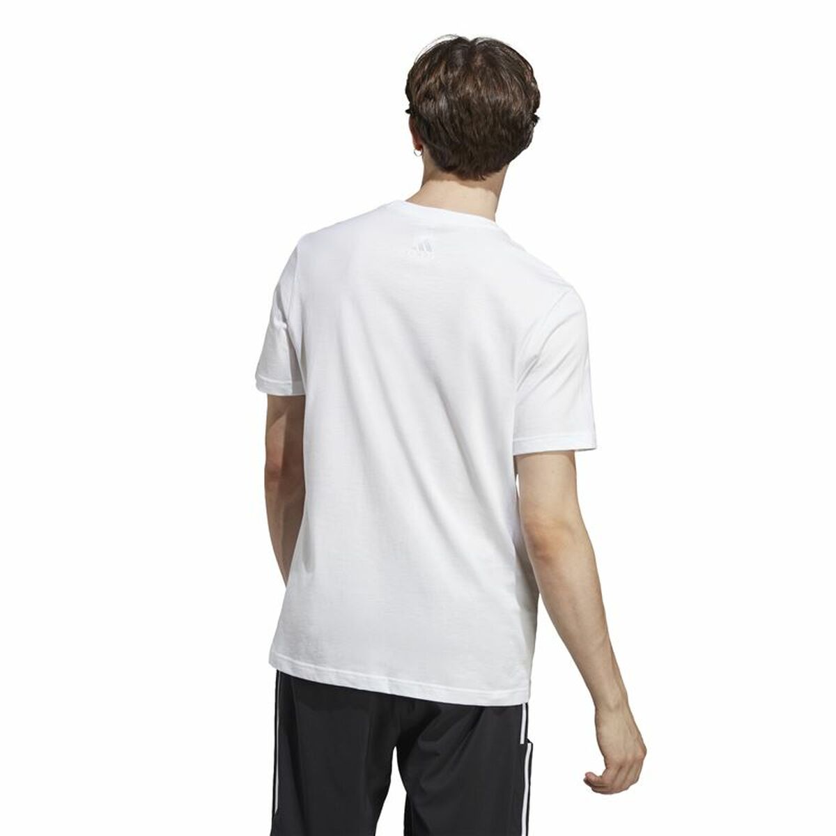 Men’s Short Sleeve T-Shirt Adidas Essentials Linear Logo XL-5