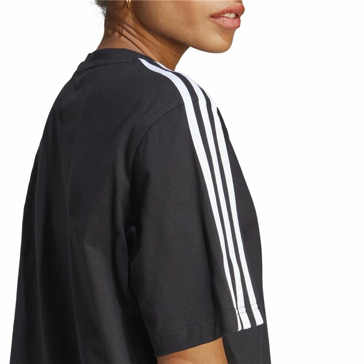 Dress Adidas 3S Boyfriend Single Black-1
