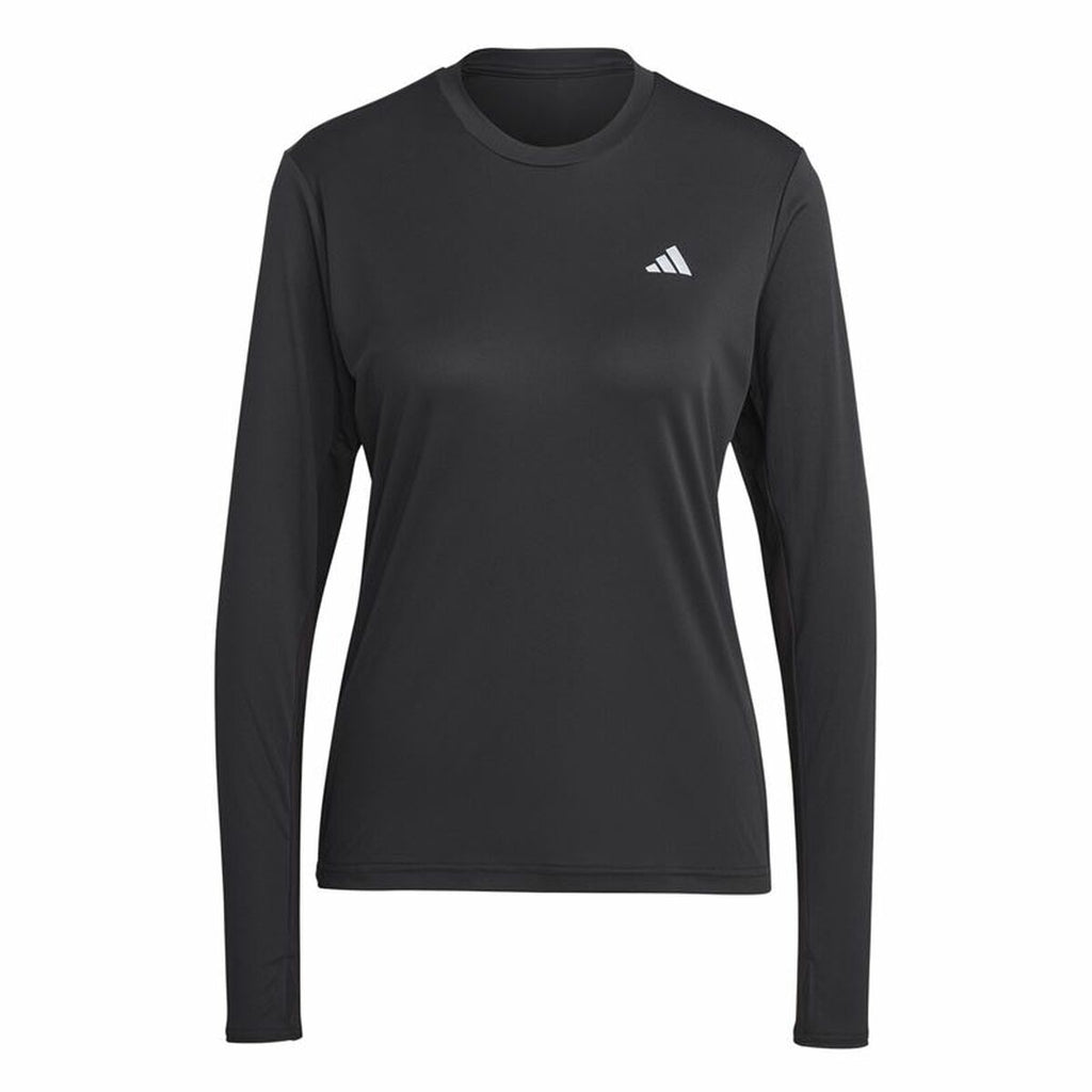 Women's long sleeve T-shirt Adidas Run It Black-0