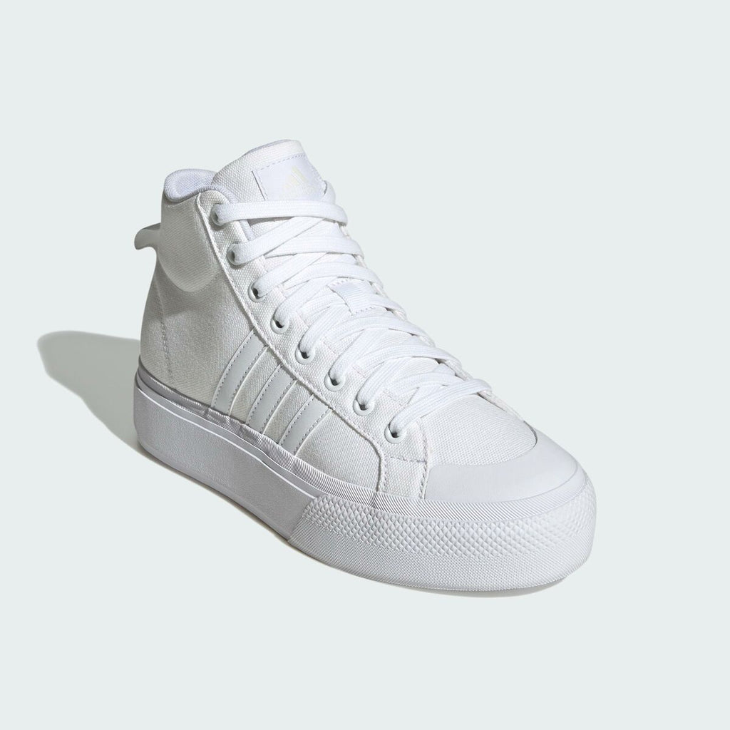 Women's casual trainers Adidas BRAVADA 2.0 MID PLATFORM White-5