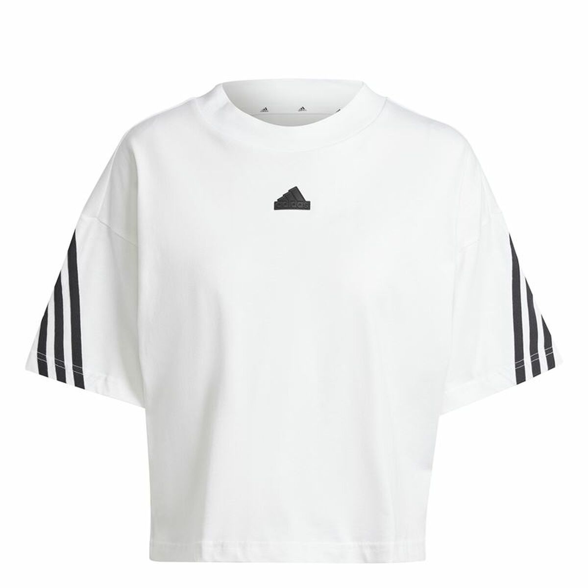 Women’s Short Sleeve T-Shirt Adidas Future Icons 3 Bandas (S)-0