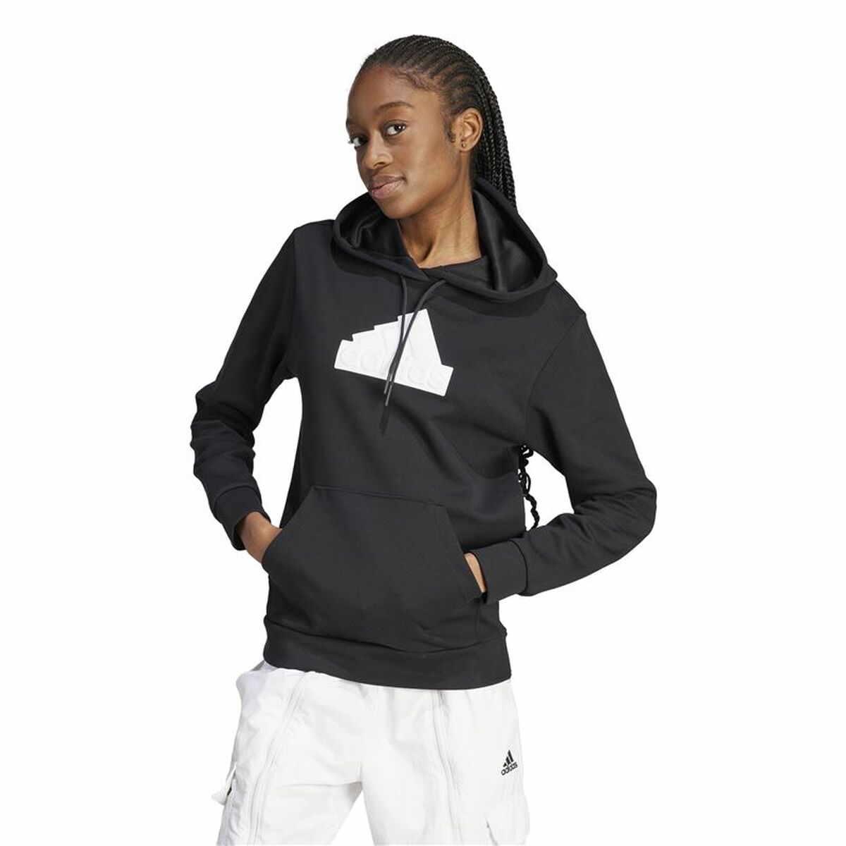 Women’s Hoodie Adidas Fi Bos Black-5