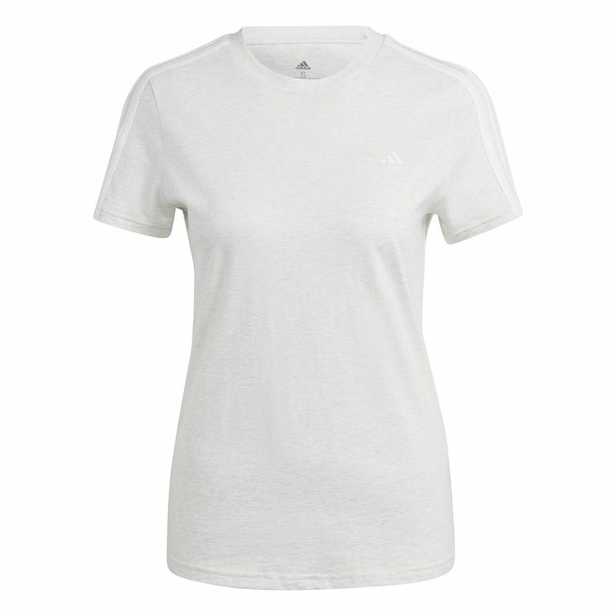Women’s Short Sleeve T-Shirt Adidas 3S White-0