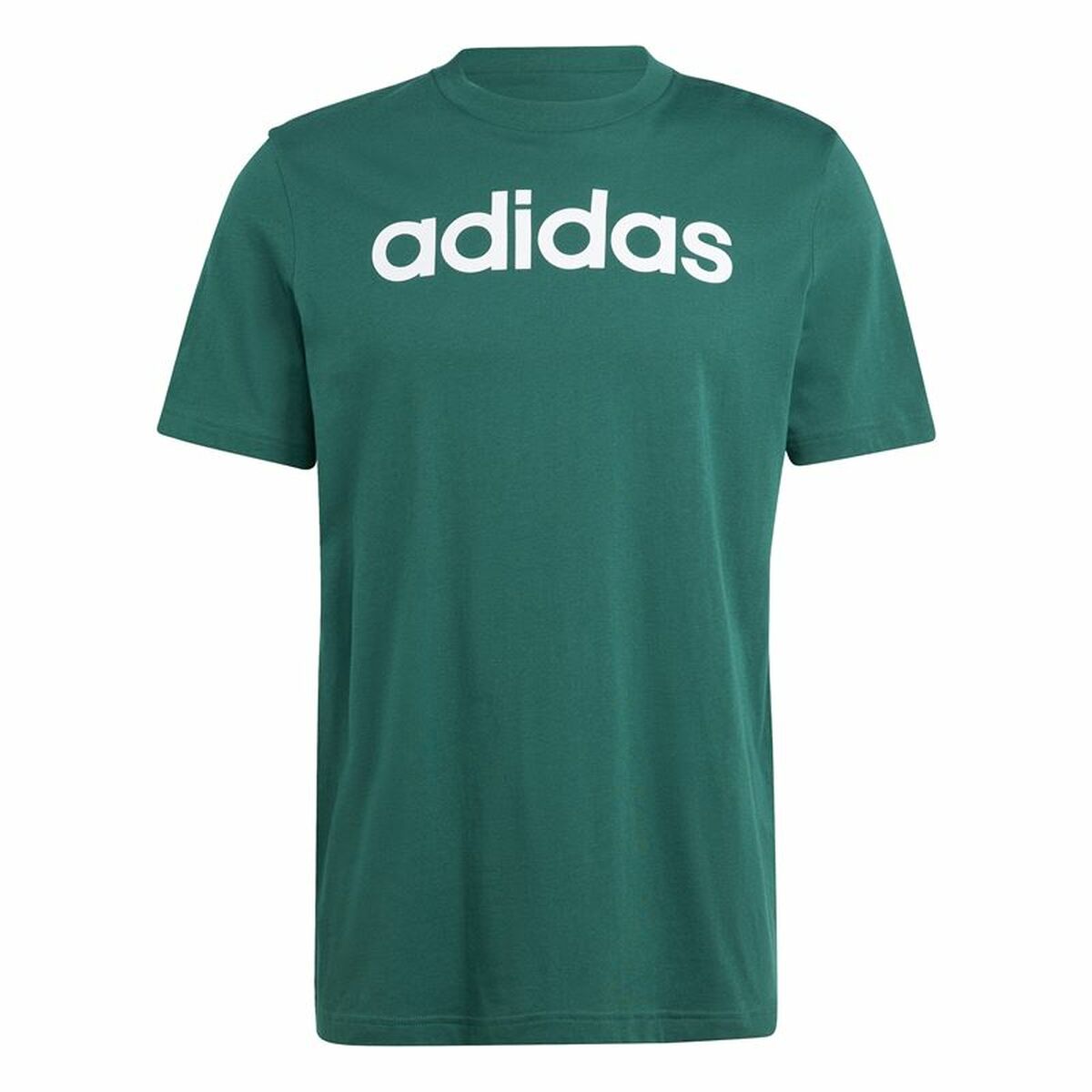 Men’s Short Sleeve T-Shirt Adidas Linear Sj Olive S-0