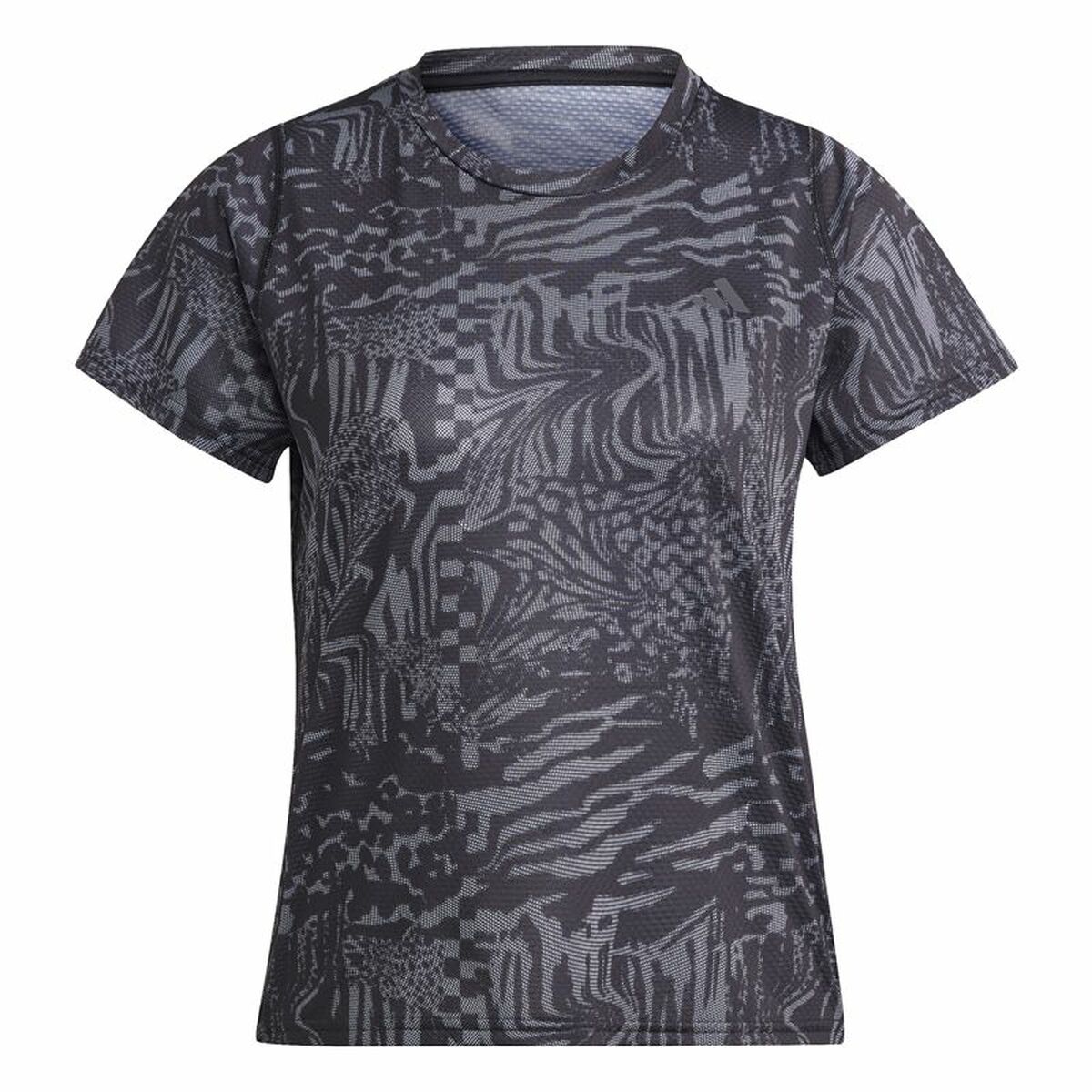 Women’s Short Sleeve T-Shirt Adidas Ri 3B Aop Black-0