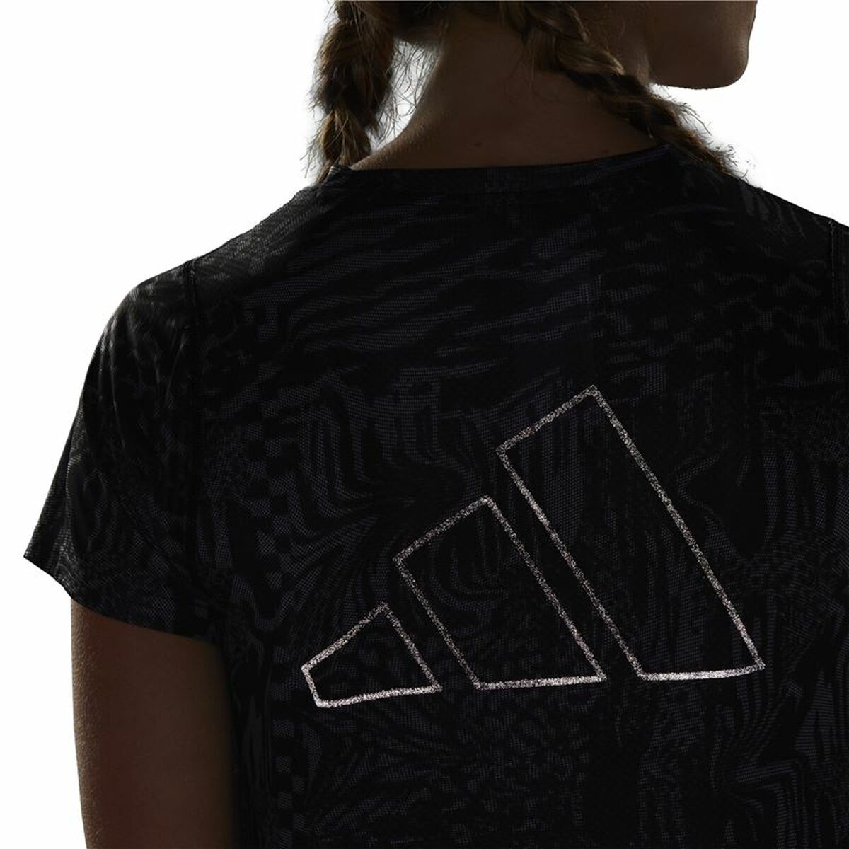 Women’s Short Sleeve T-Shirt Adidas Ri 3B Aop Black-2