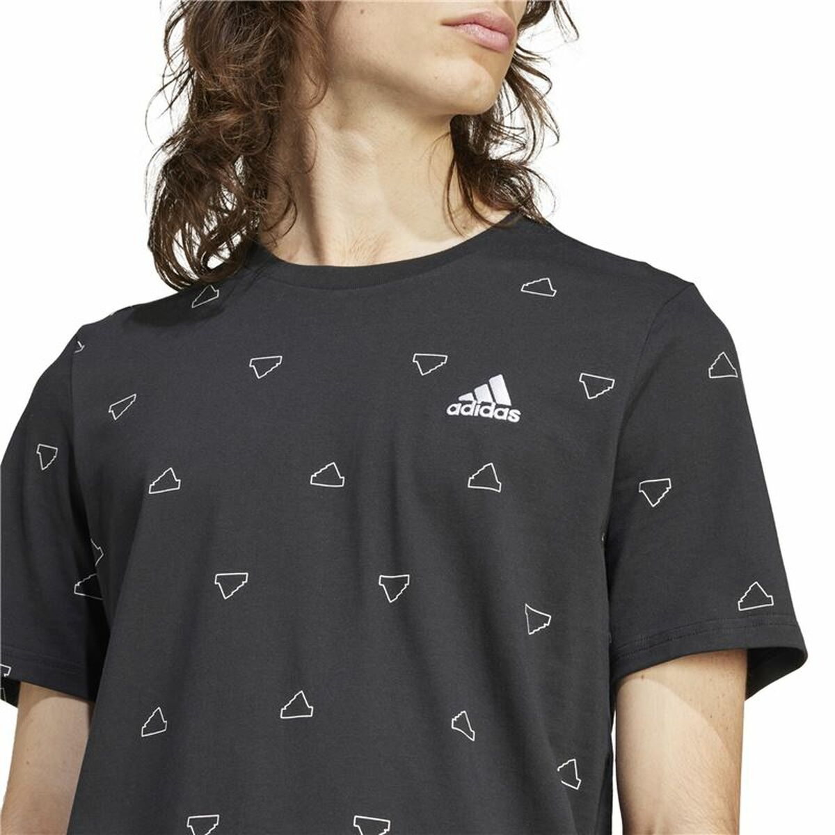 Men’s Short Sleeve T-Shirt Adidas Essentials Monogram M-3