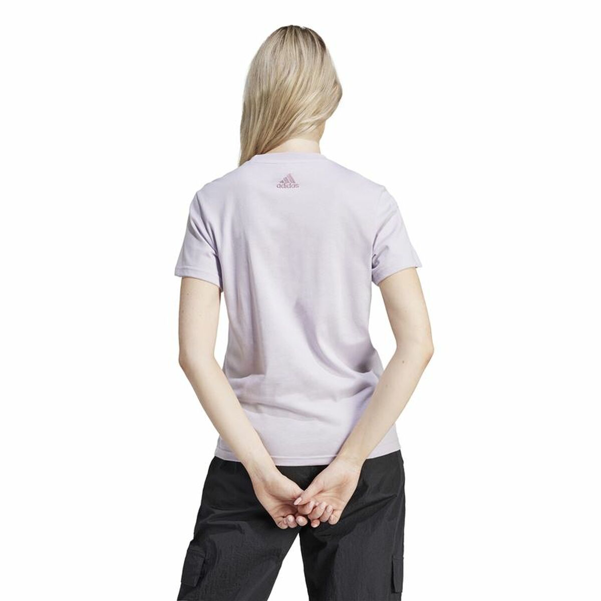 Women’s Short Sleeve T-Shirt Adidas Linear Spw Gt (XS)-4
