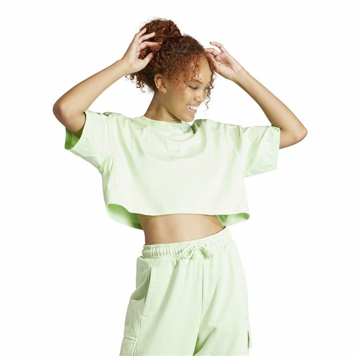 Women’s Short Sleeve T-Shirt Adidas All Szn (XS)-6