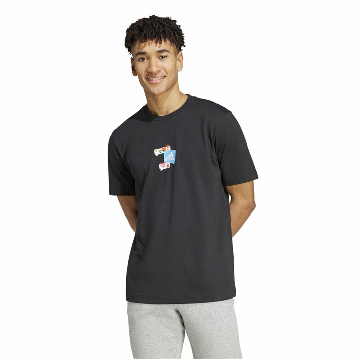 Men’s Short Sleeve T-Shirt Adidas Remoji Graphic L-5