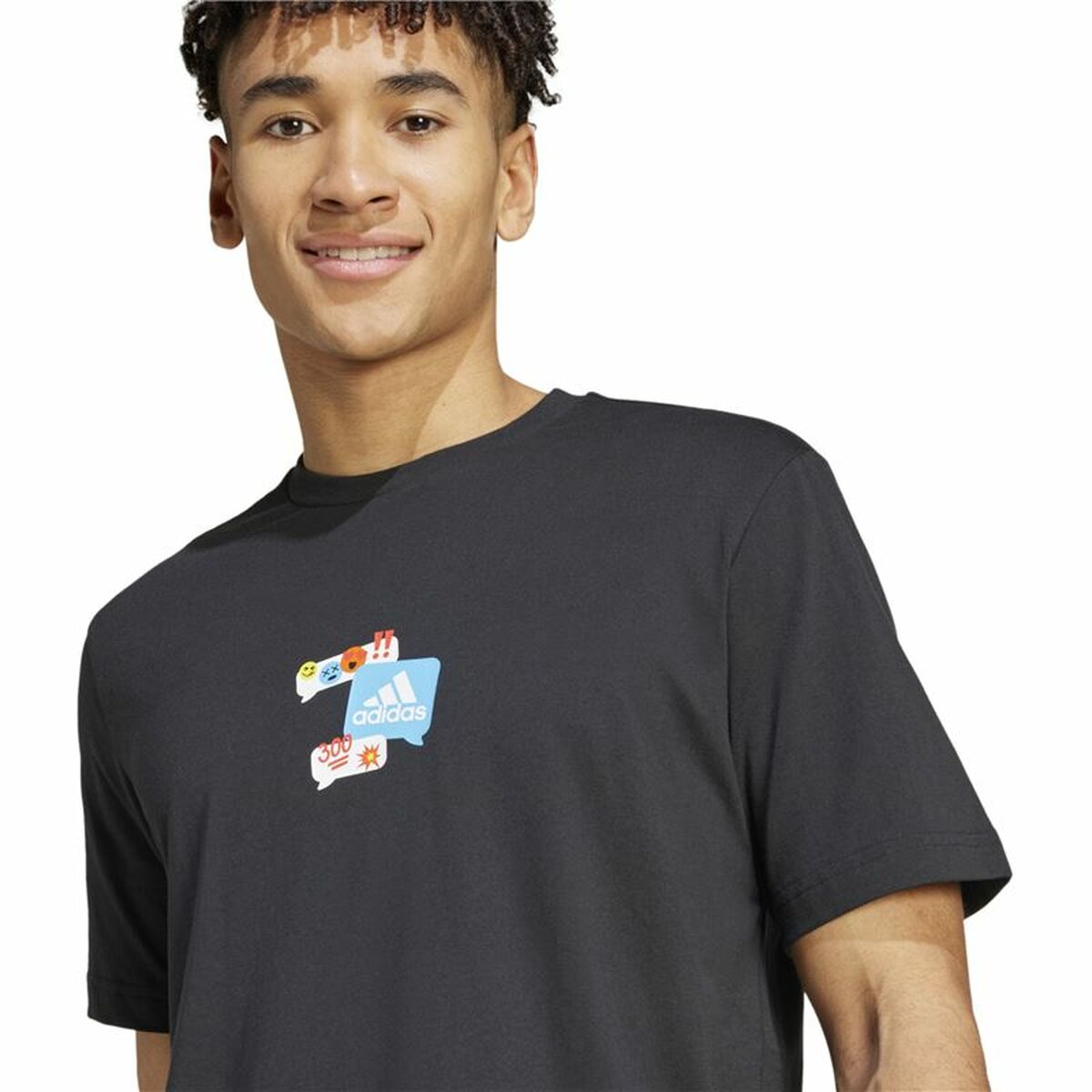 Men’s Short Sleeve T-Shirt Adidas Remoji Graphic L-3