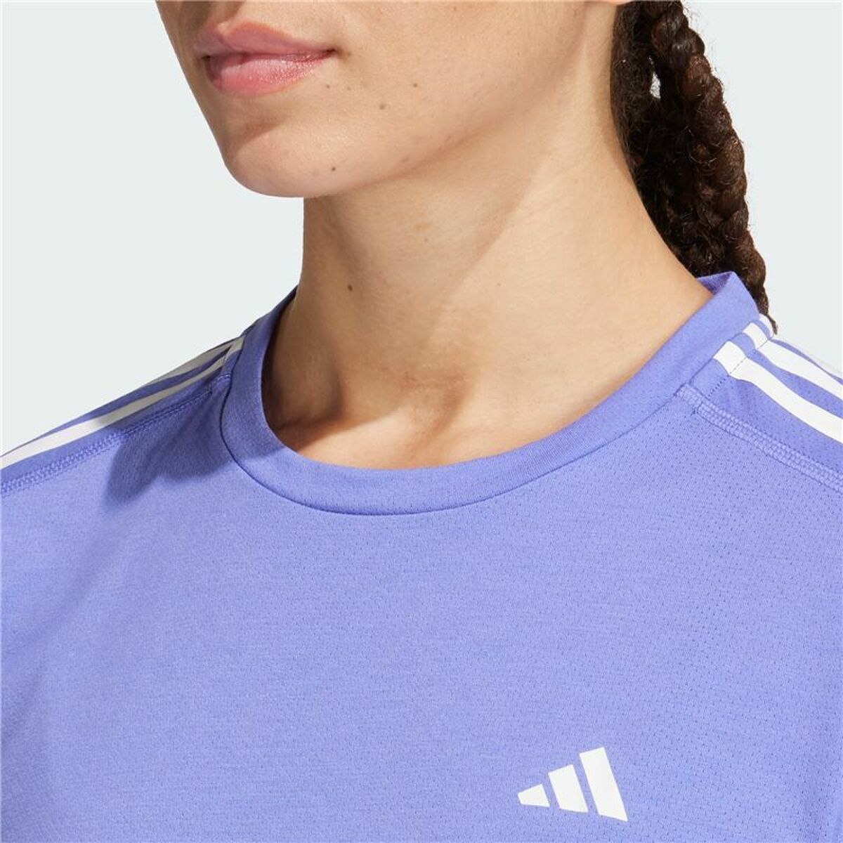 Women’s Short Sleeve T-Shirt Adidas Own The Run 3 Bandas-3