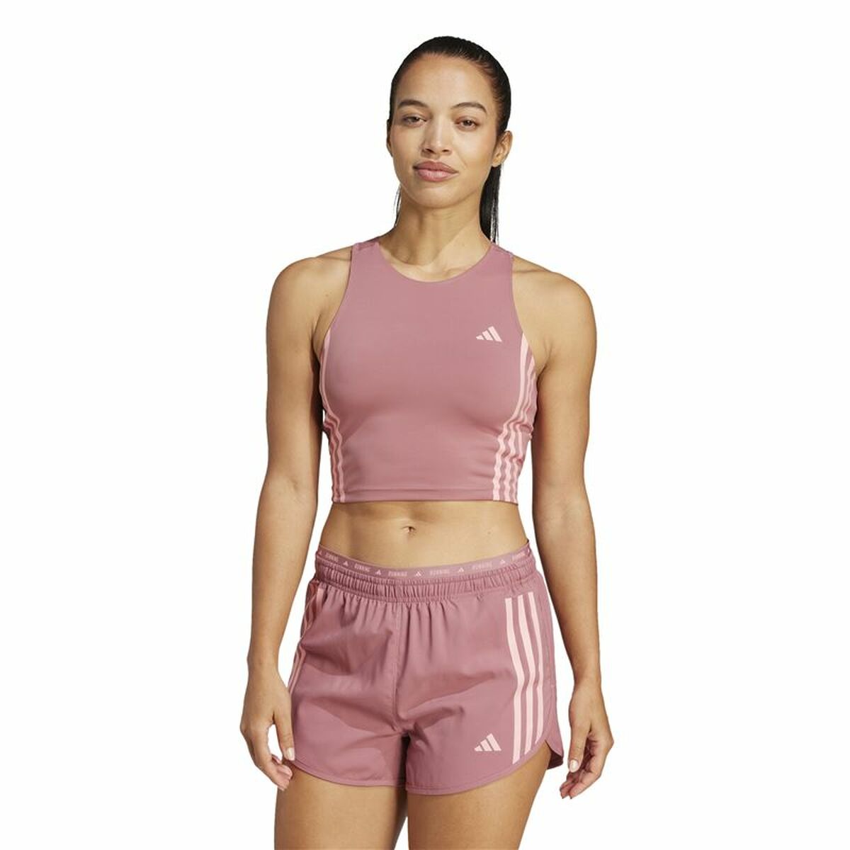 Men’s Short Sleeve T-Shirt Adidas Own The Run Pink-4