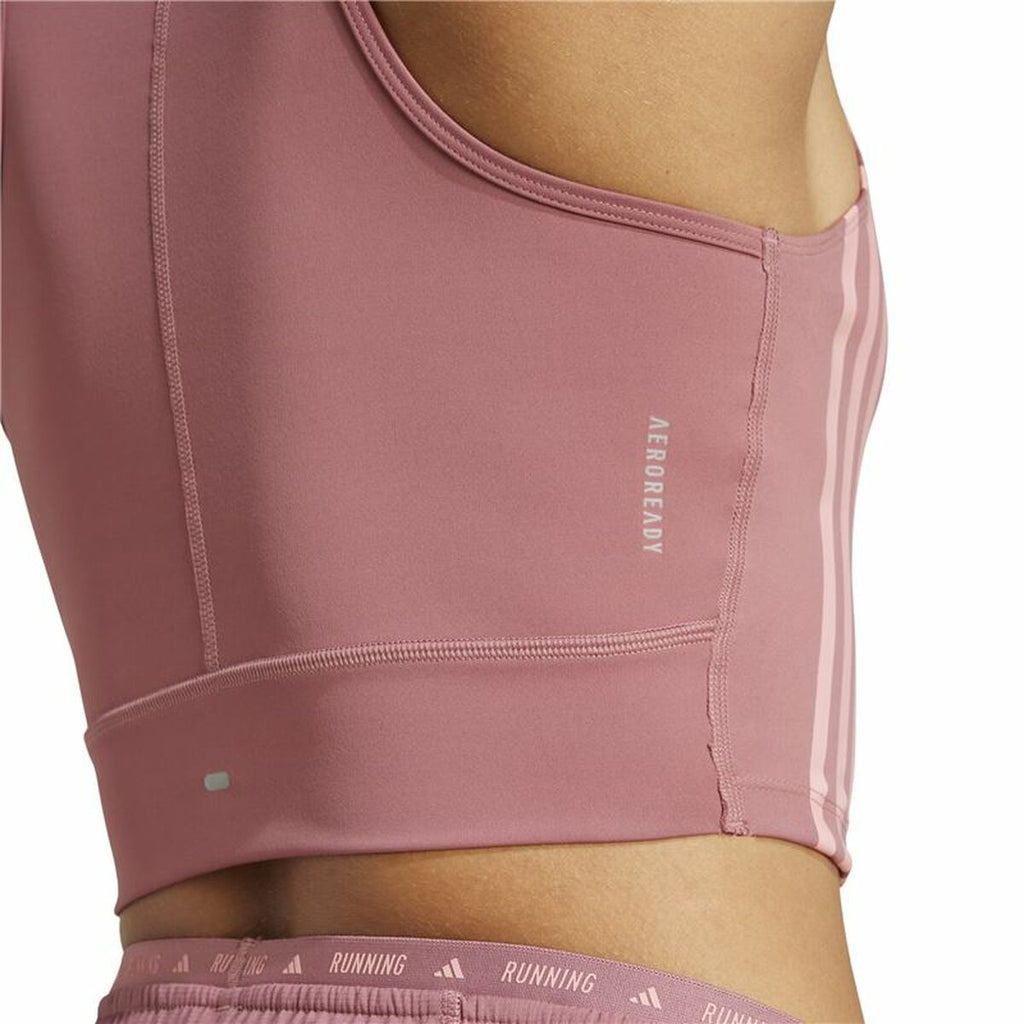 Men’s Short Sleeve T-Shirt Adidas Own The Run Pink-2
