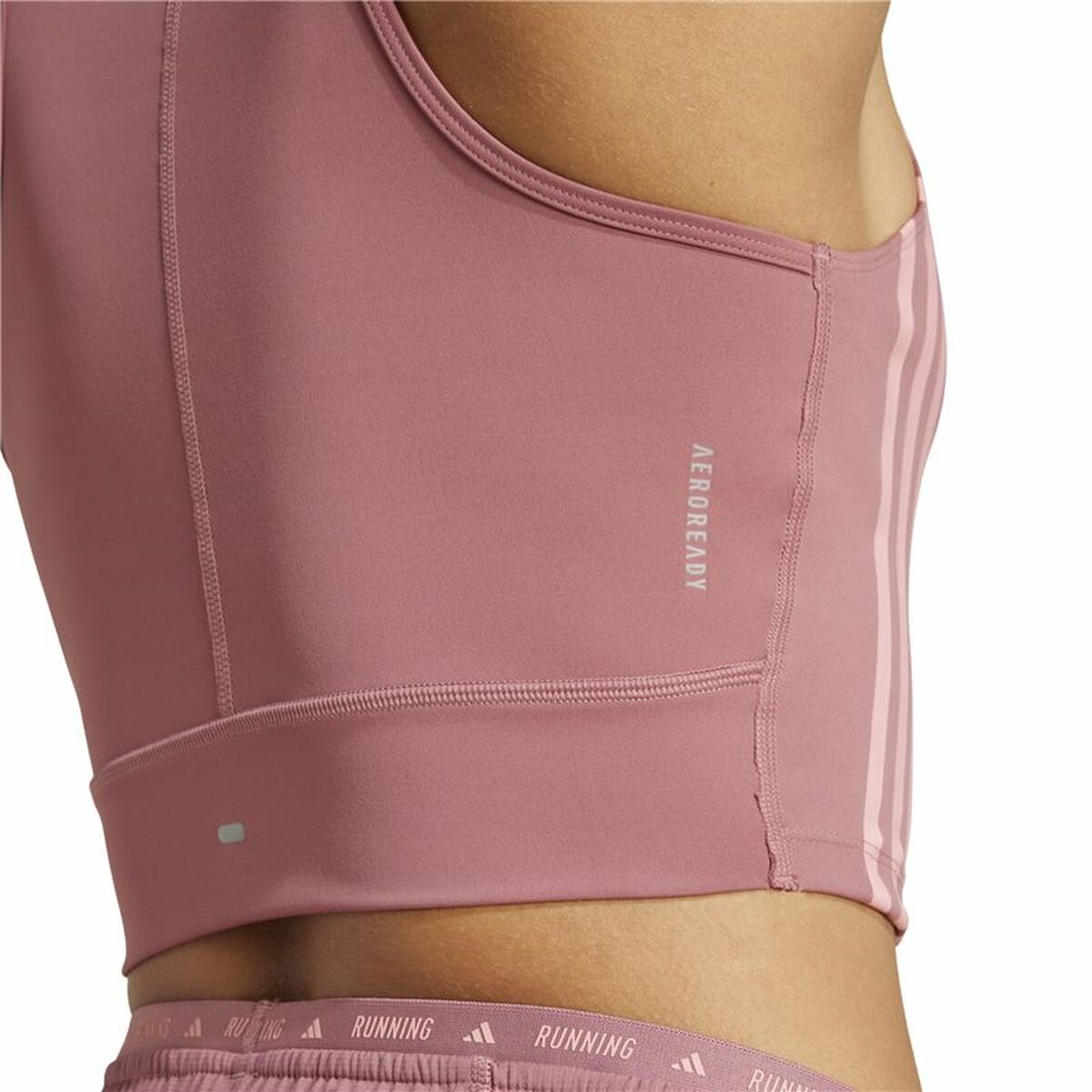 Men’s Short Sleeve T-Shirt Adidas Own The Run Pink-2