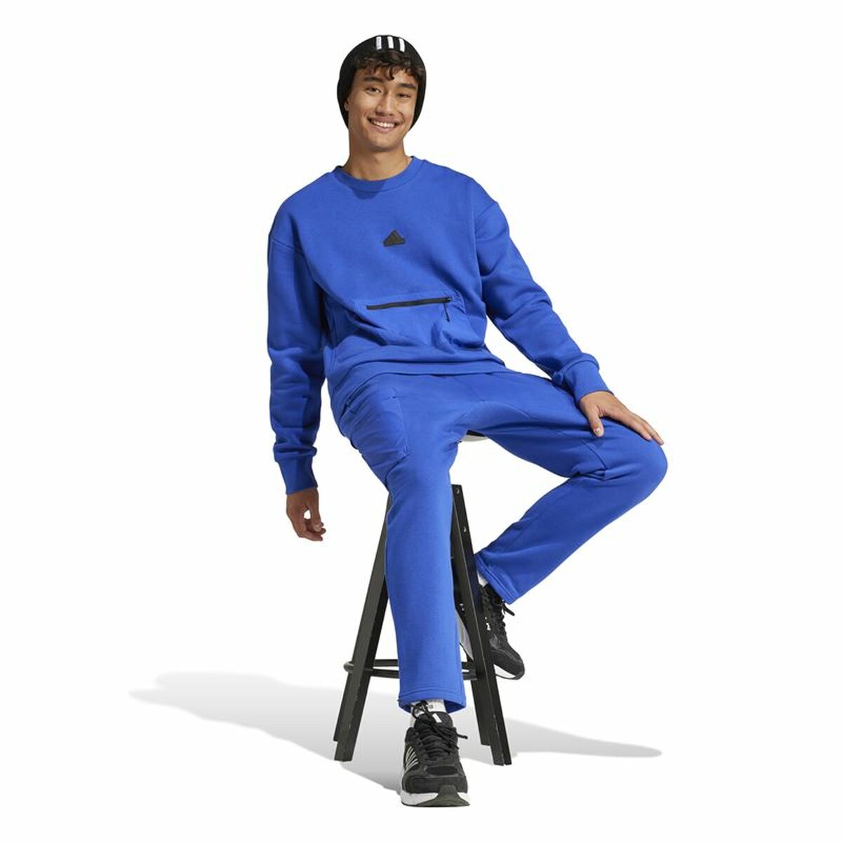 Long Sports Trousers Adidas City Es e Fleece-3