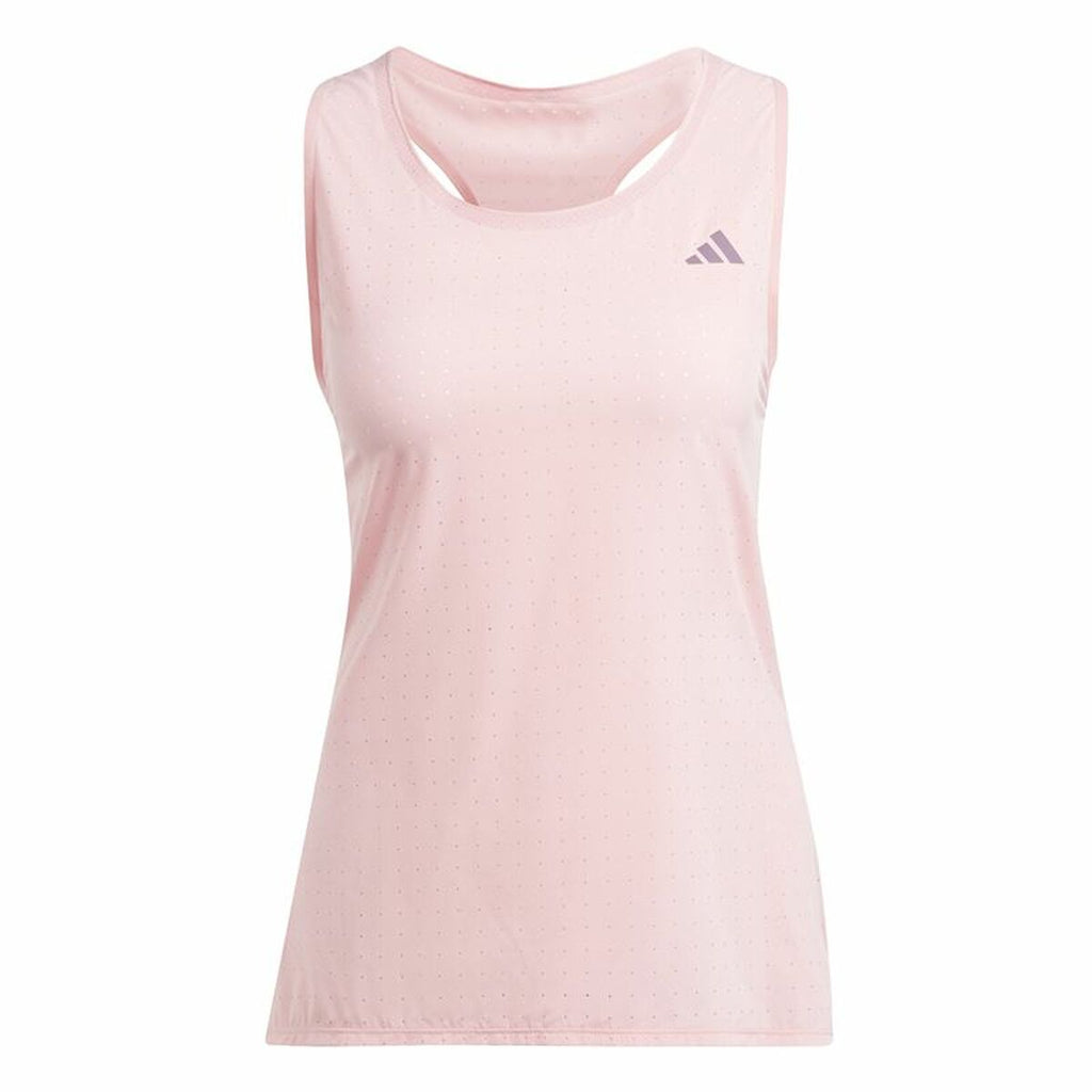 Men’s Short Sleeve T-Shirt Adidas Adizero Pink-0