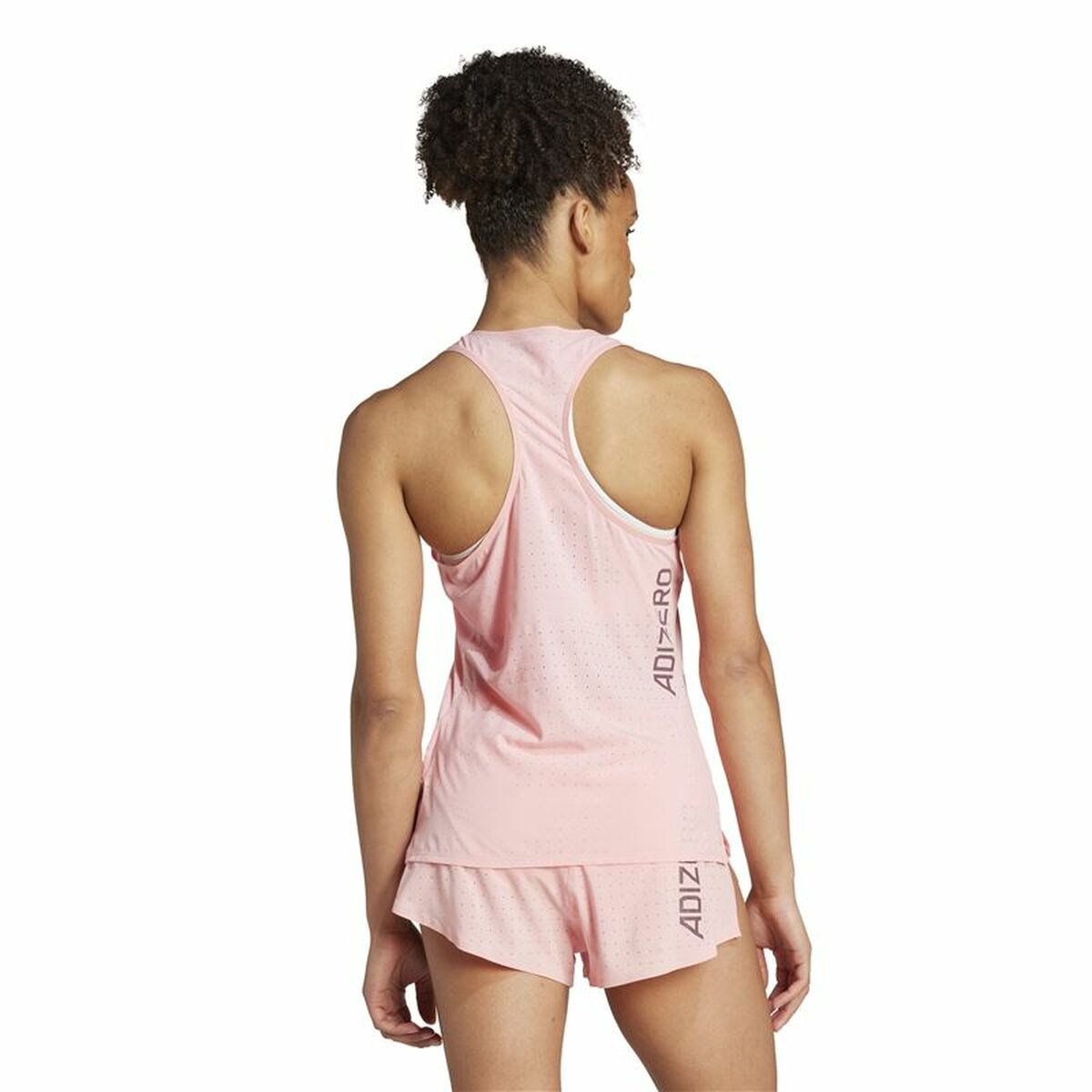 Men’s Short Sleeve T-Shirt Adidas Adizero Pink-3