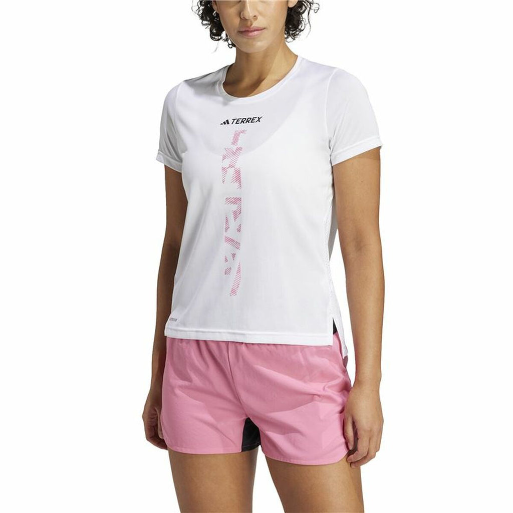 Men’s Short Sleeve T-Shirt Adidas Terrex Agravic White-5