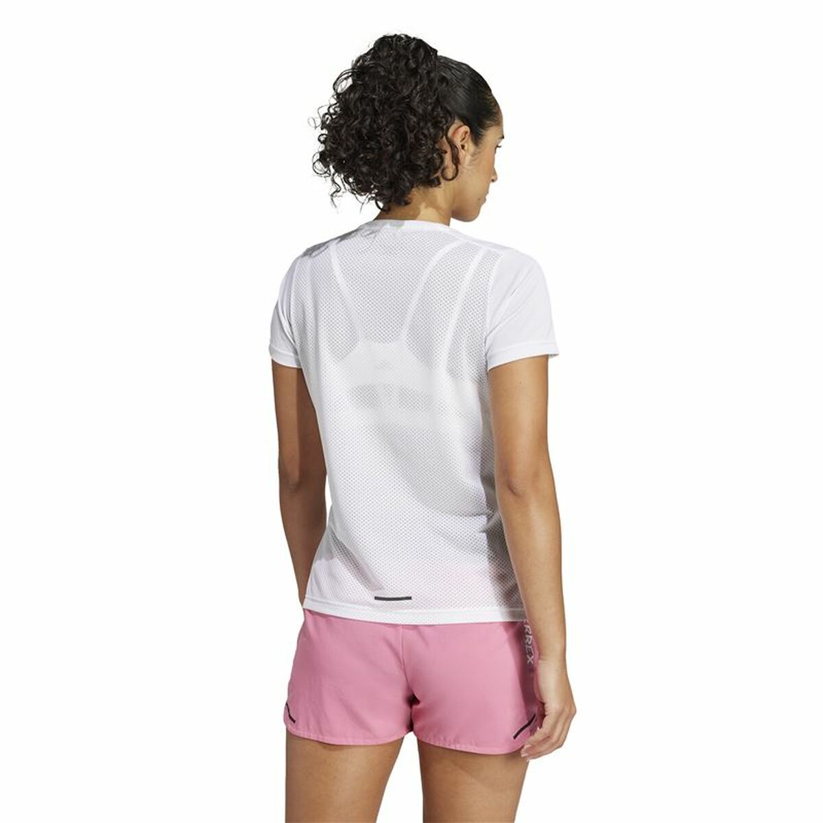 Men’s Short Sleeve T-Shirt Adidas Terrex Agravic White-4
