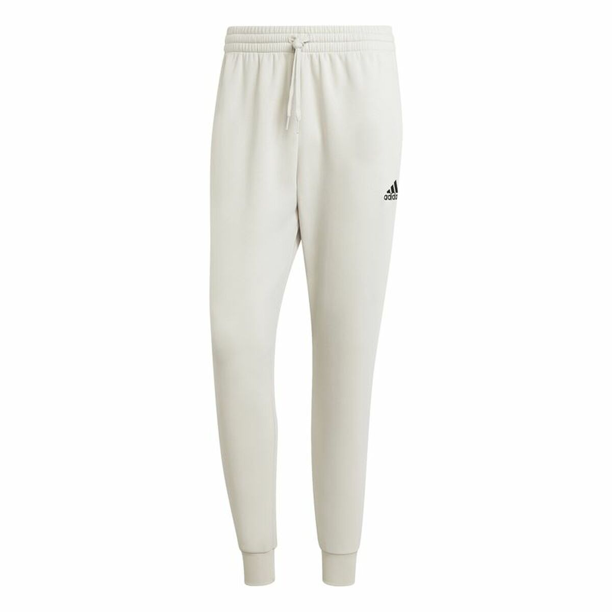 Long Sports Trousers Adidas Essentials Fleece Regular Tapered White-0