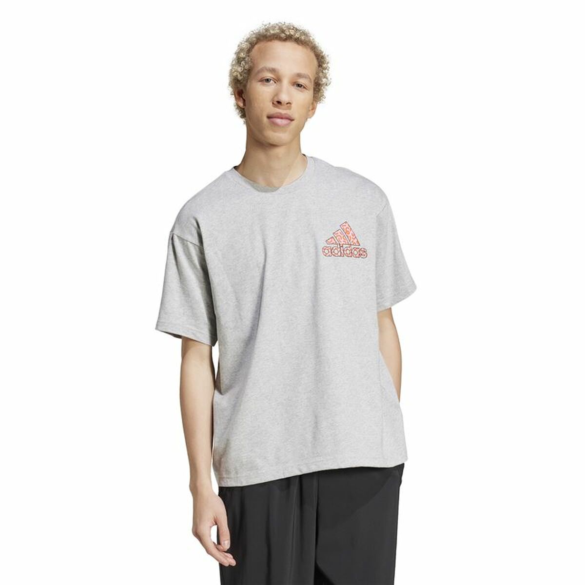 Men’s Short Sleeve T-Shirt Adidas Berlin Bear White S-5