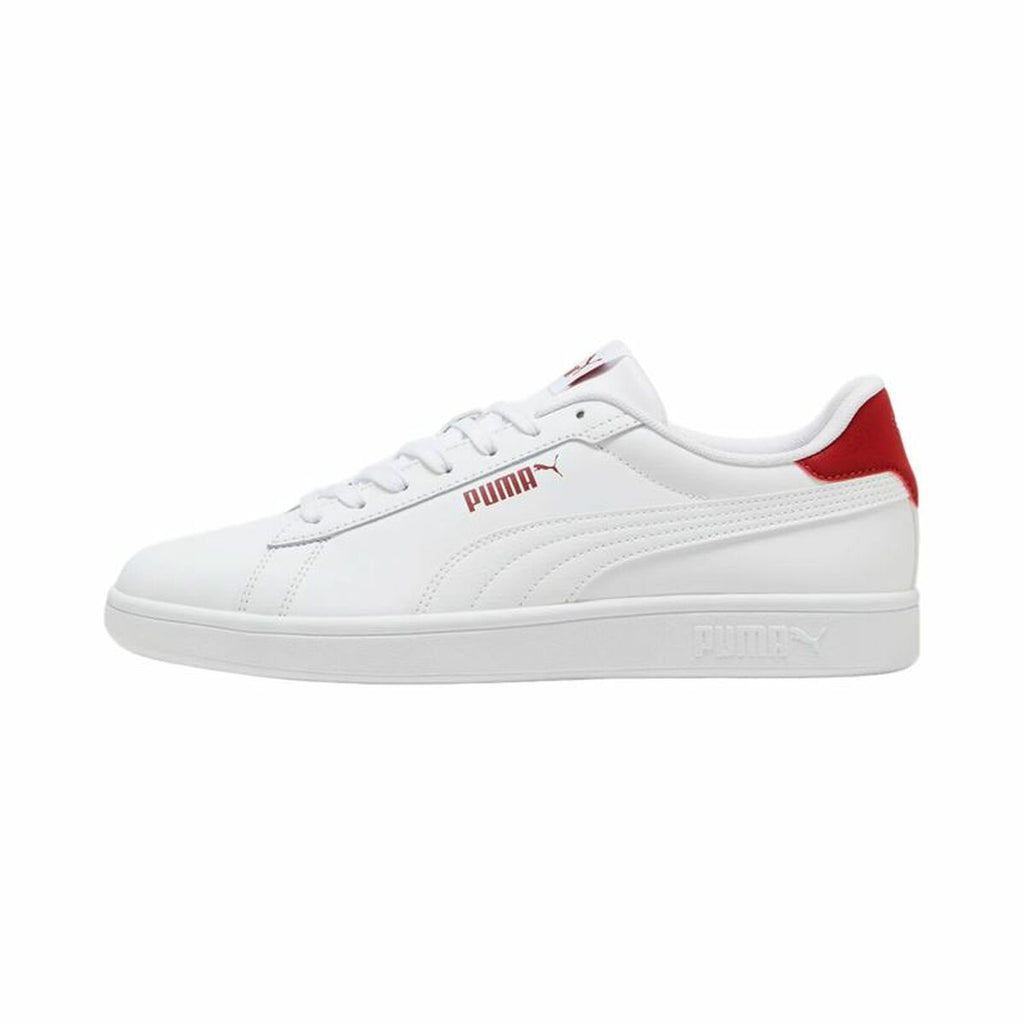 Men’s Casual Trainers Puma Smash 3.0 L White Red-4