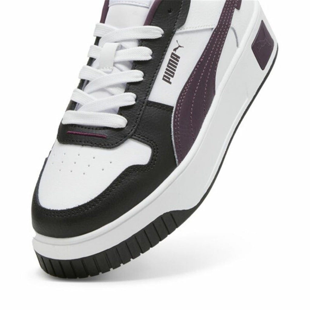 Women's casual trainers Puma Carina Street White Navy Blue-5