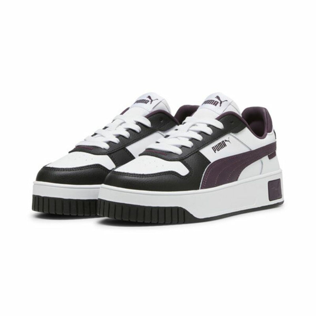 Women's casual trainers Puma Carina Street White Navy Blue-3