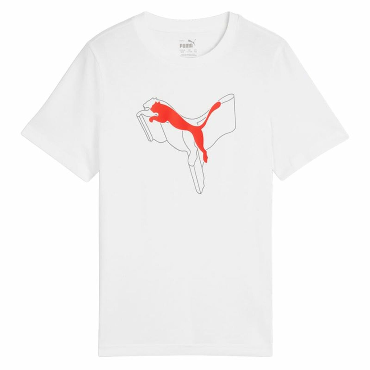 Child's Short Sleeve T-Shirt Puma Essentials+ Logo Lab Graphic-0