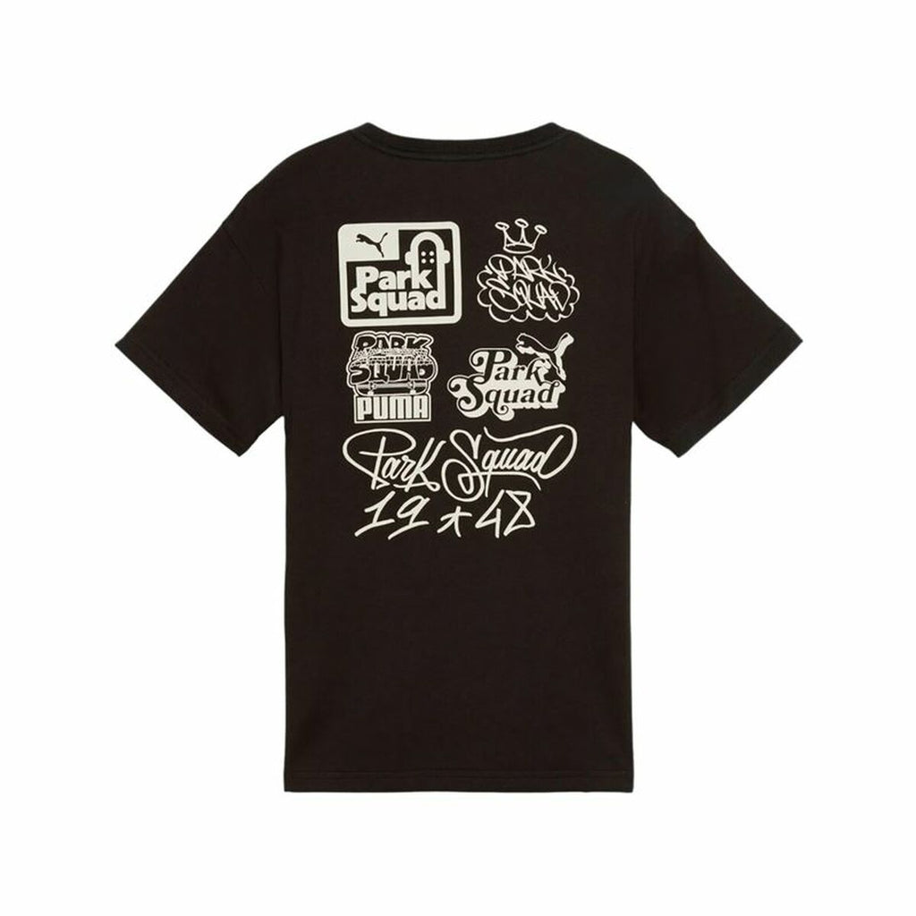 Child's Short Sleeve T-Shirt Puma Essenntials+ Mid 90S Graphic Black-4
