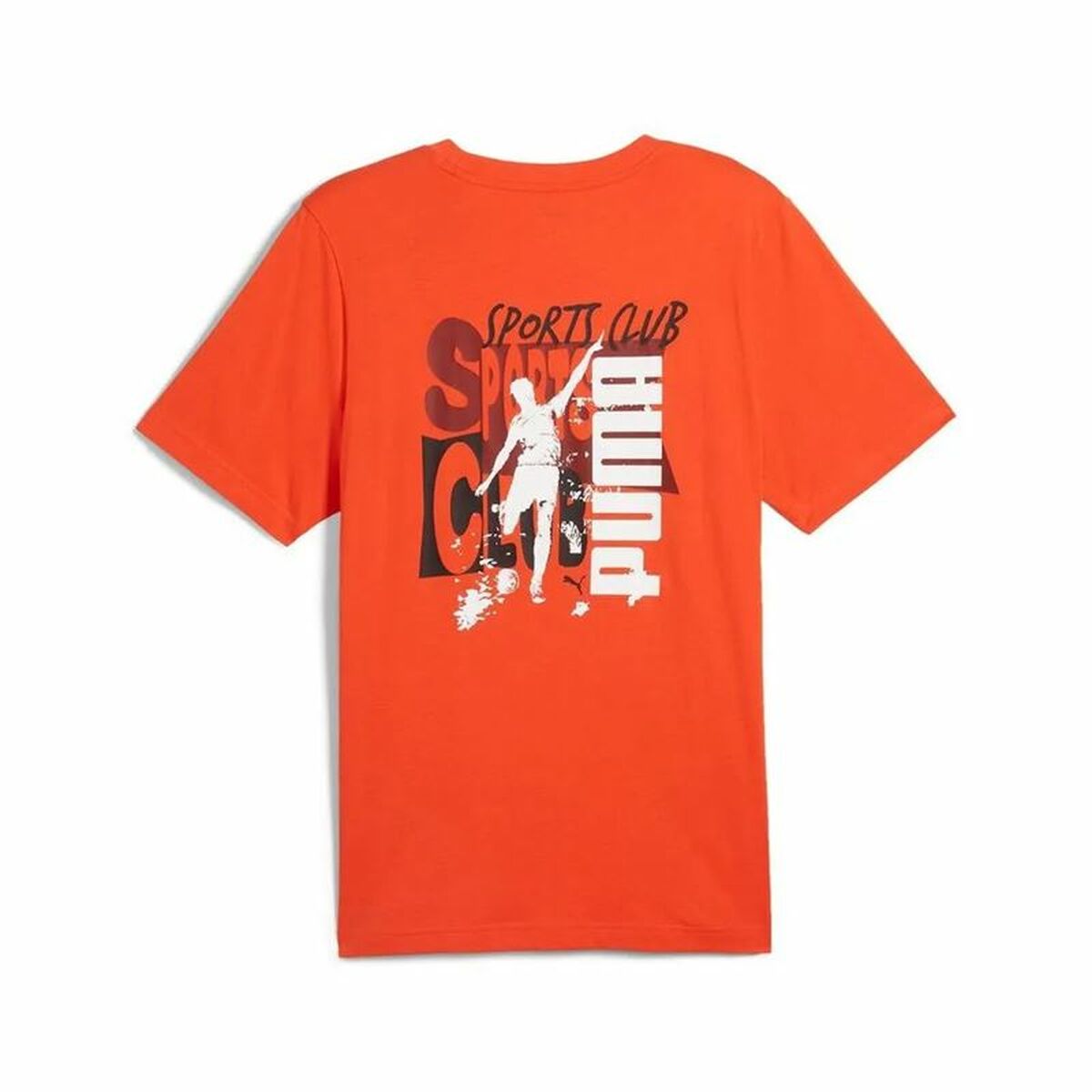 Men’s Short Sleeve T-Shirt Puma Graphics Puma Sports Club Orange-4