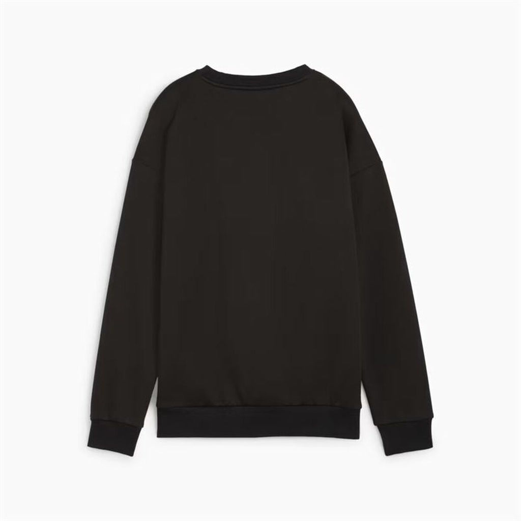 Women’s Sweatshirt without Hood Puma Essentials+ Relaxed Small Logo Crew Fl Black-2