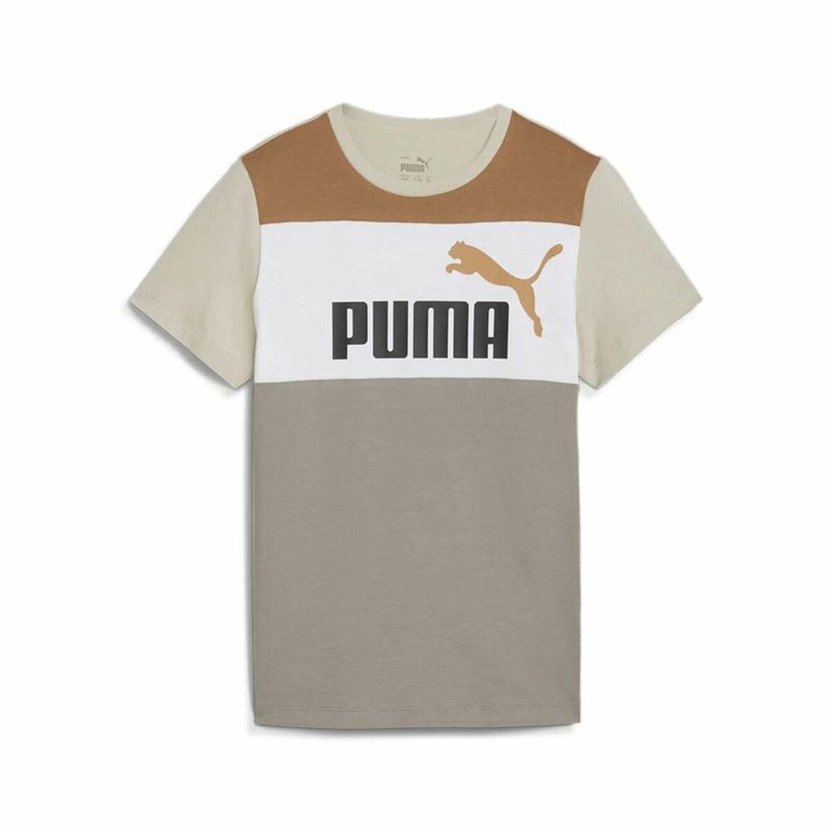 Child's Short Sleeve T-Shirt Puma Ess Block-0