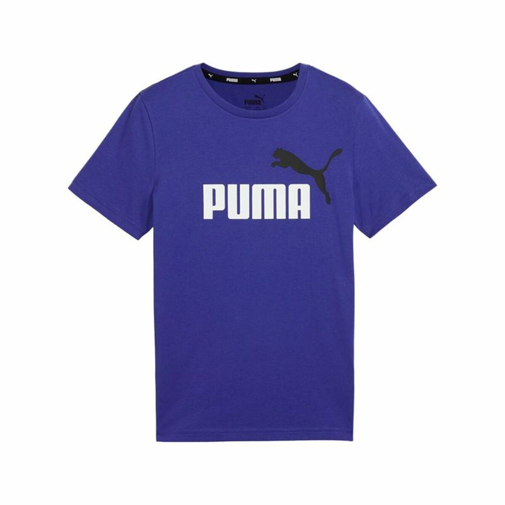 Child's Short Sleeve T-Shirt Puma Essentials + 2 Col Logo-0
