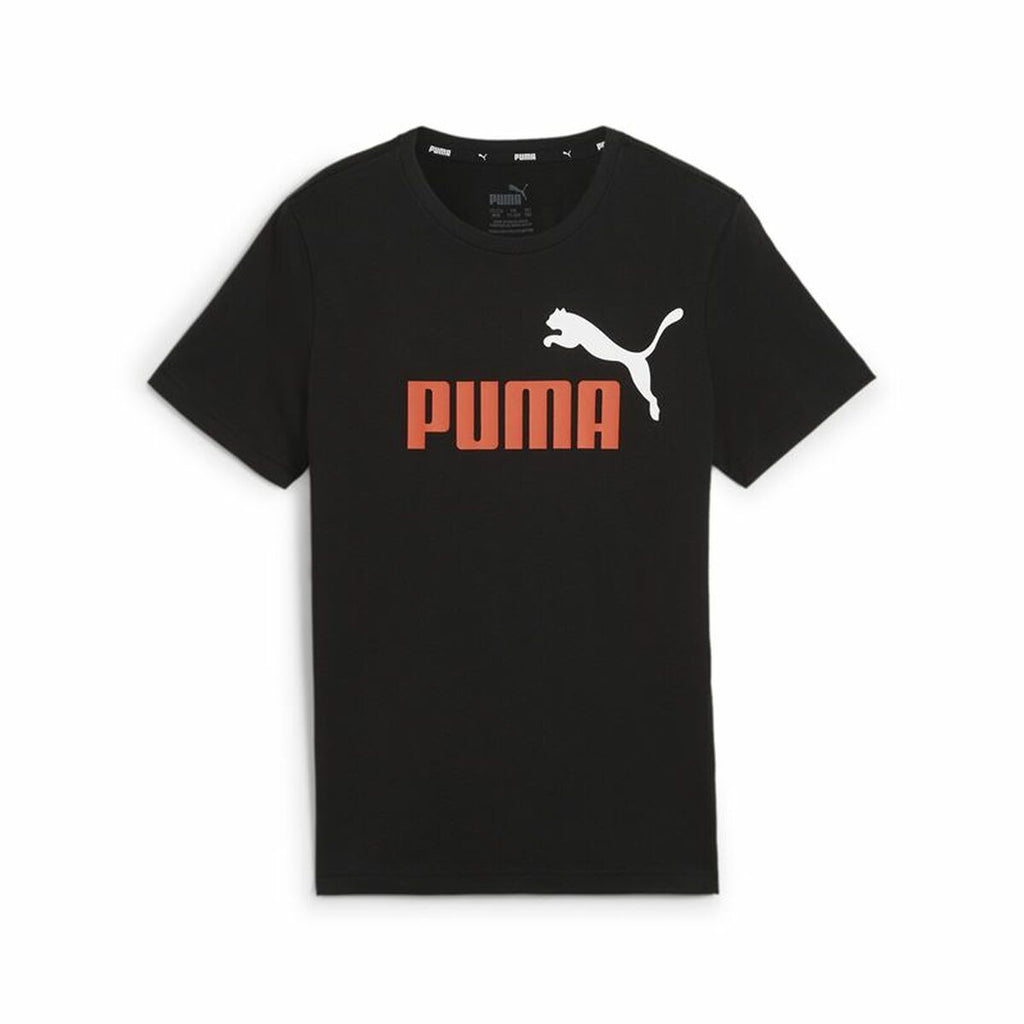 Child's Short Sleeve T-Shirt Puma Essentials+ 2 Col Logo-0